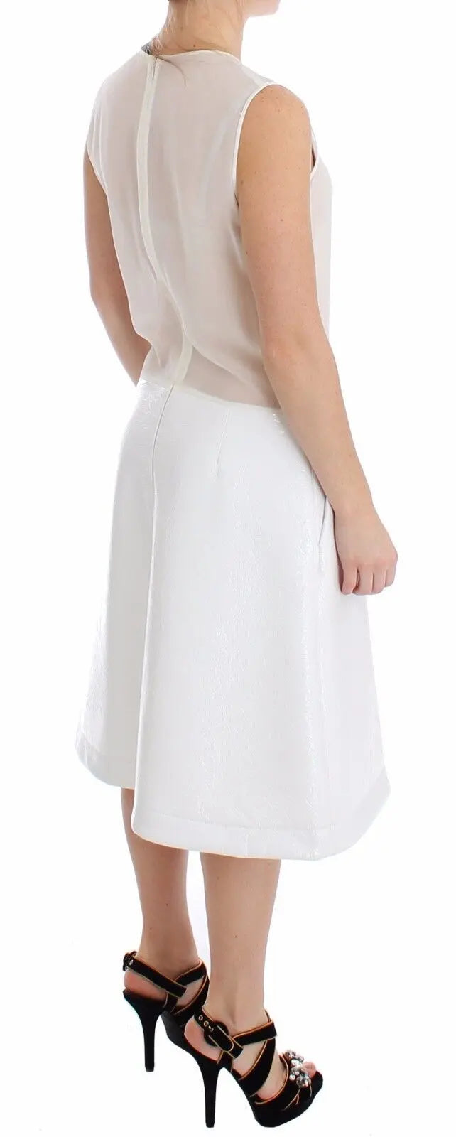 Robe Koonhor Pleated Bottom blanche Koonhor