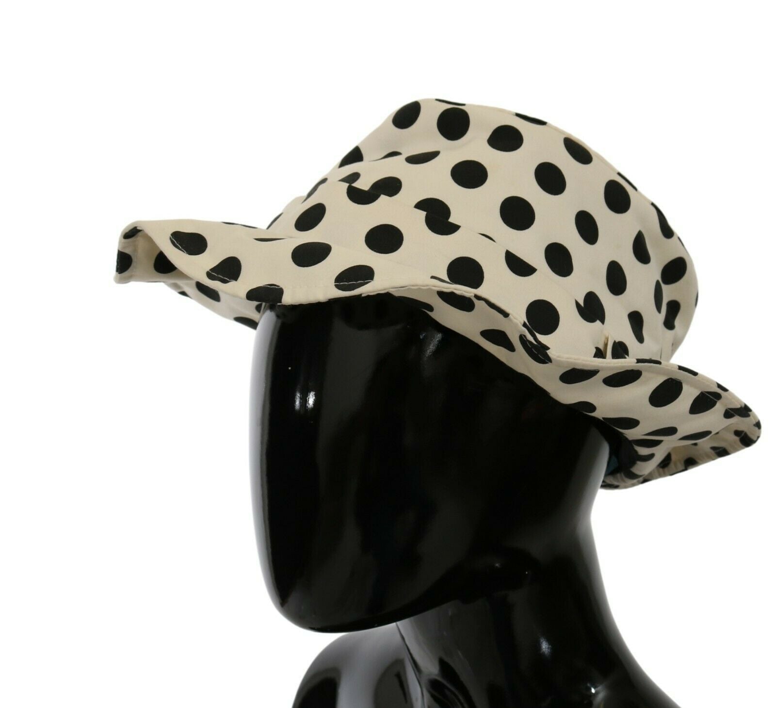 Chapeau trilby Dolce & Gabbana blanc à pois