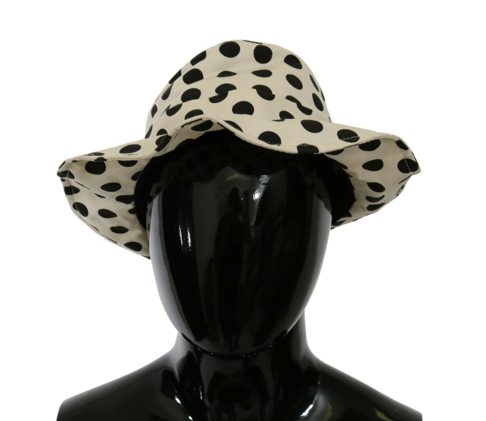 Chapeau trilby Dolce & Gabbana blanc à pois