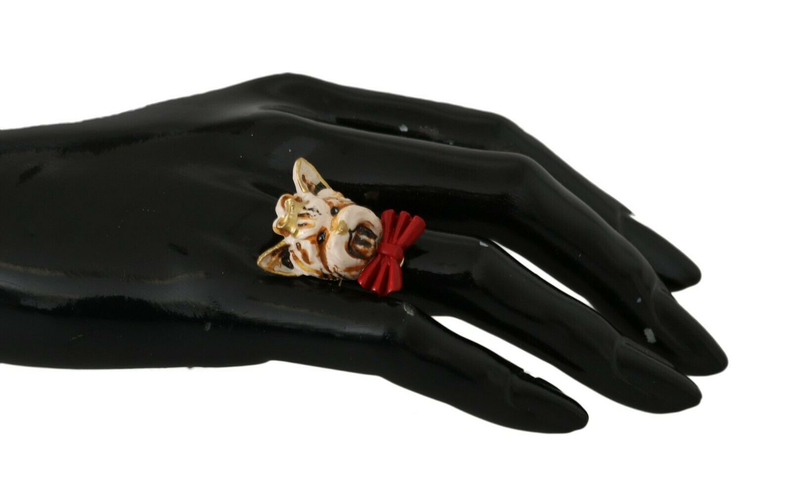 Anneau Dolce & Gabbana tête de chien doré