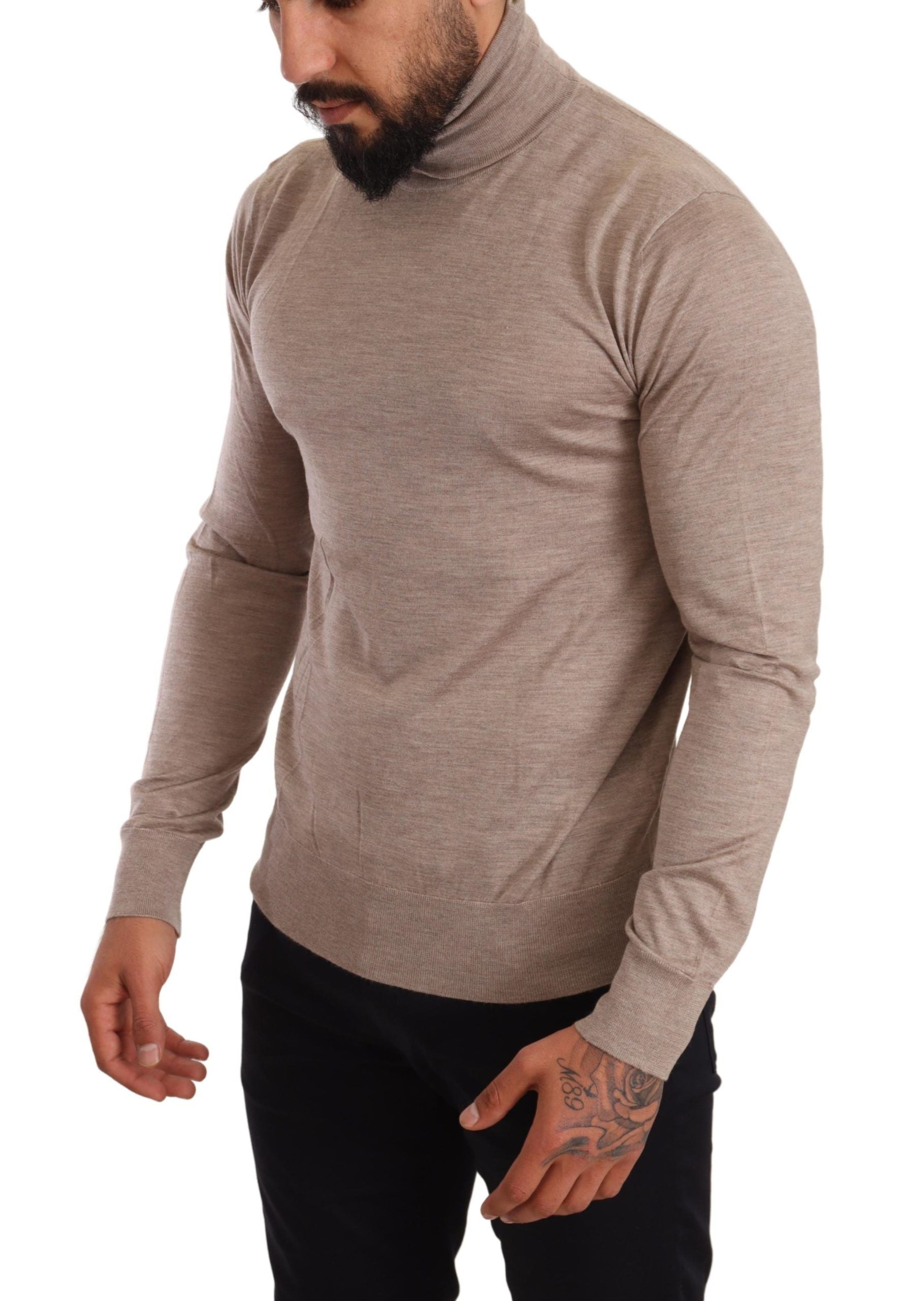 Pull DOLCE & GABBANA turtleneck beige