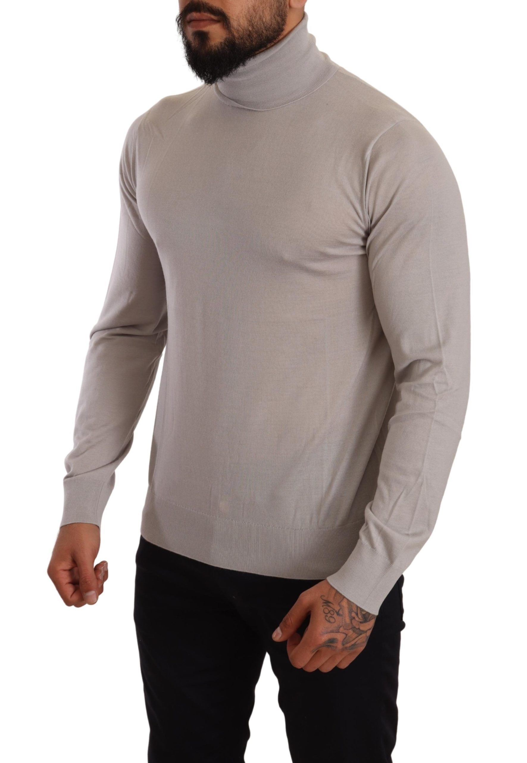 Pull DOLCE & GABBANA Turtleneck gris clair