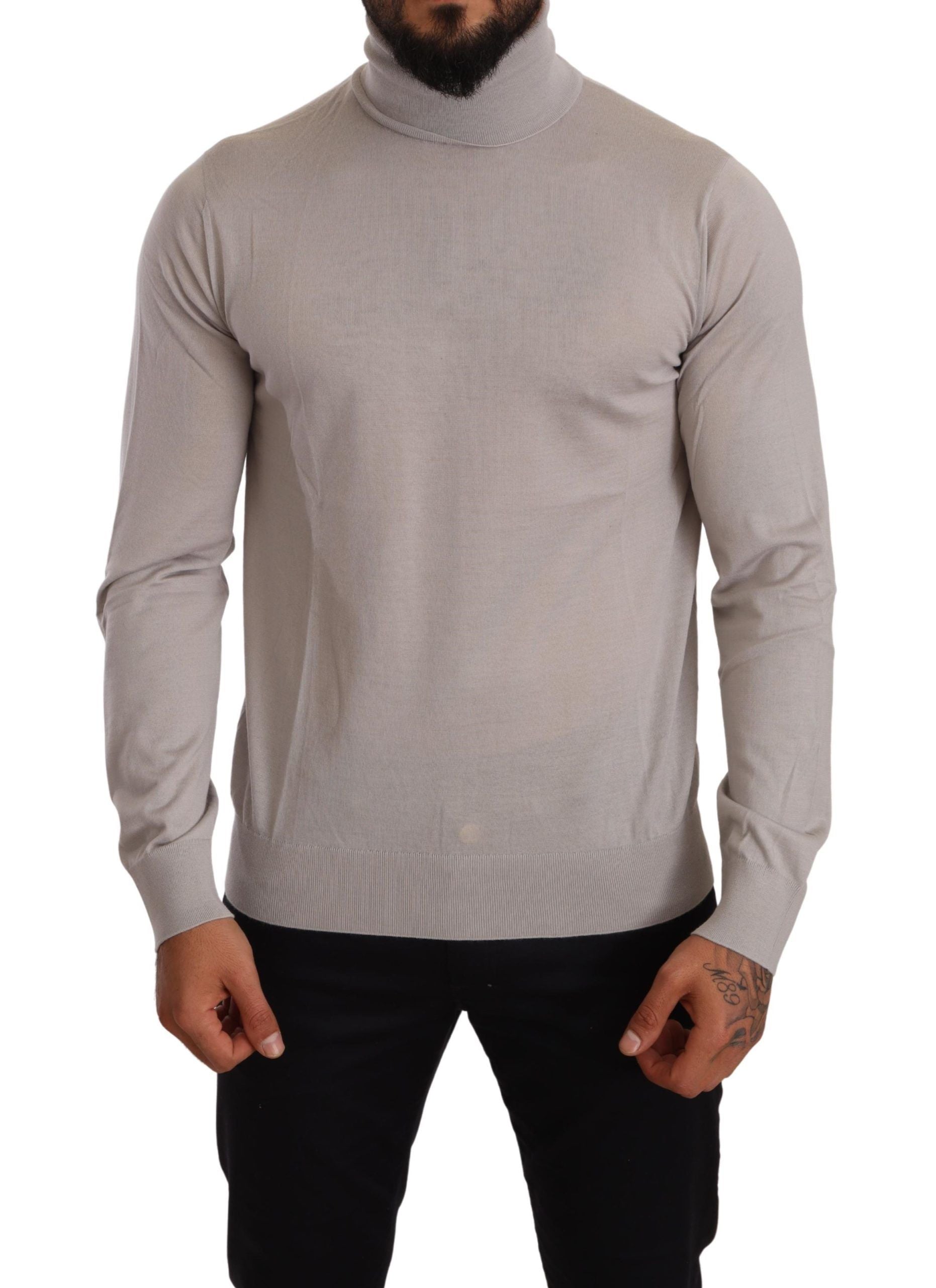Pull DOLCE & GABBANA Turtleneck gris clair