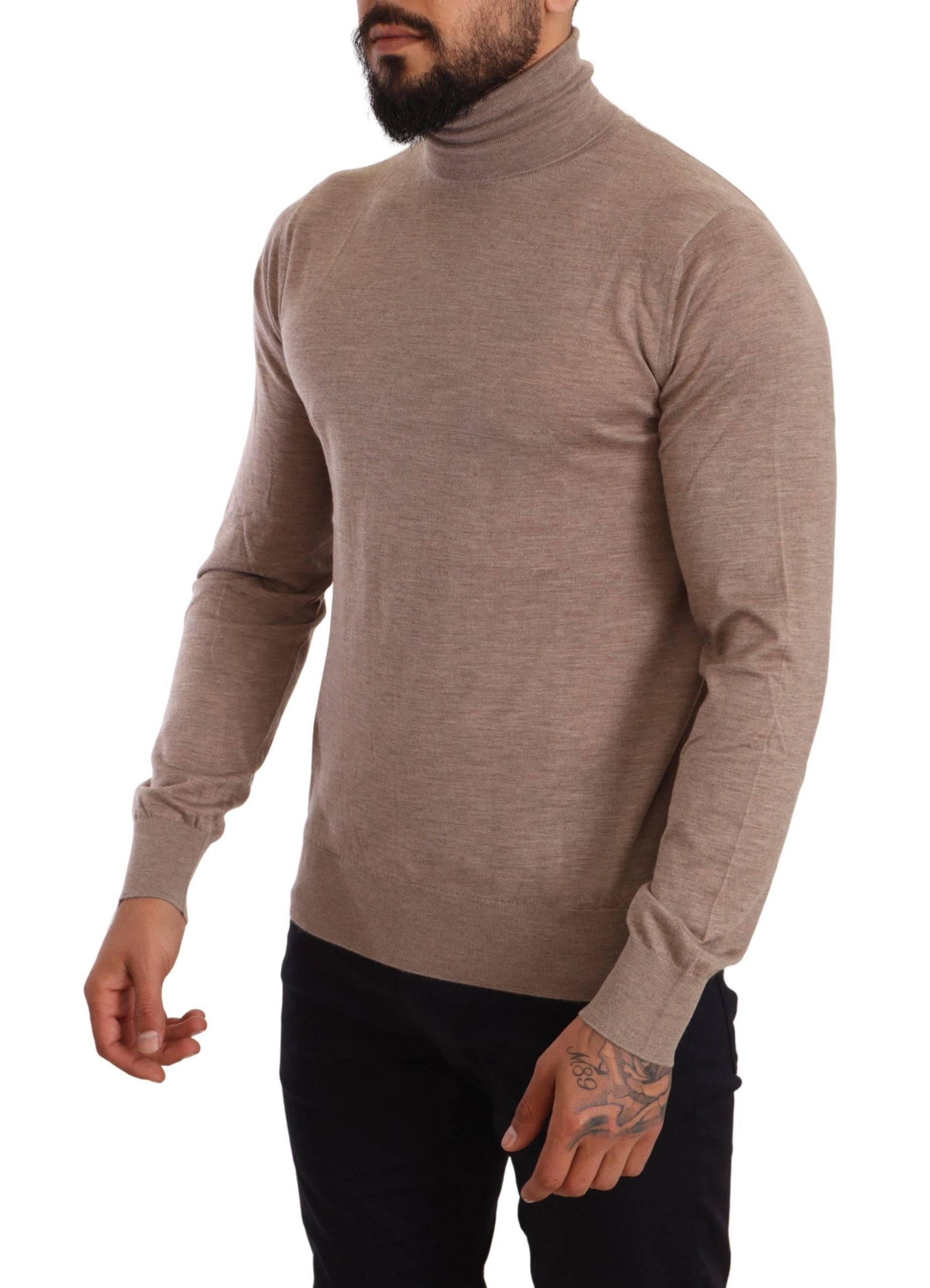 Pull DOLCE & GABBANA turtleneck marron