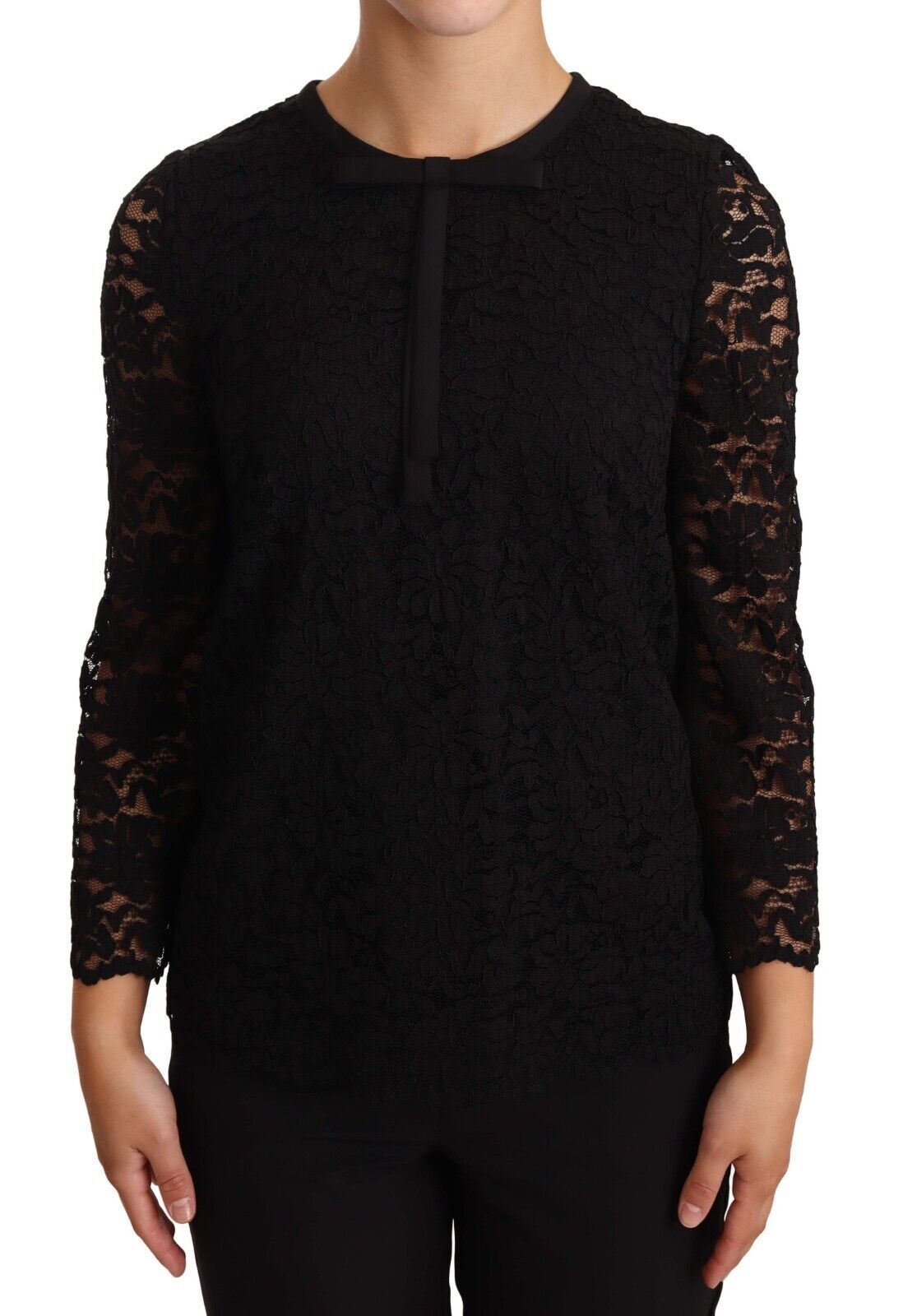 Blouse Dolce & Gabbana à fleurs noires