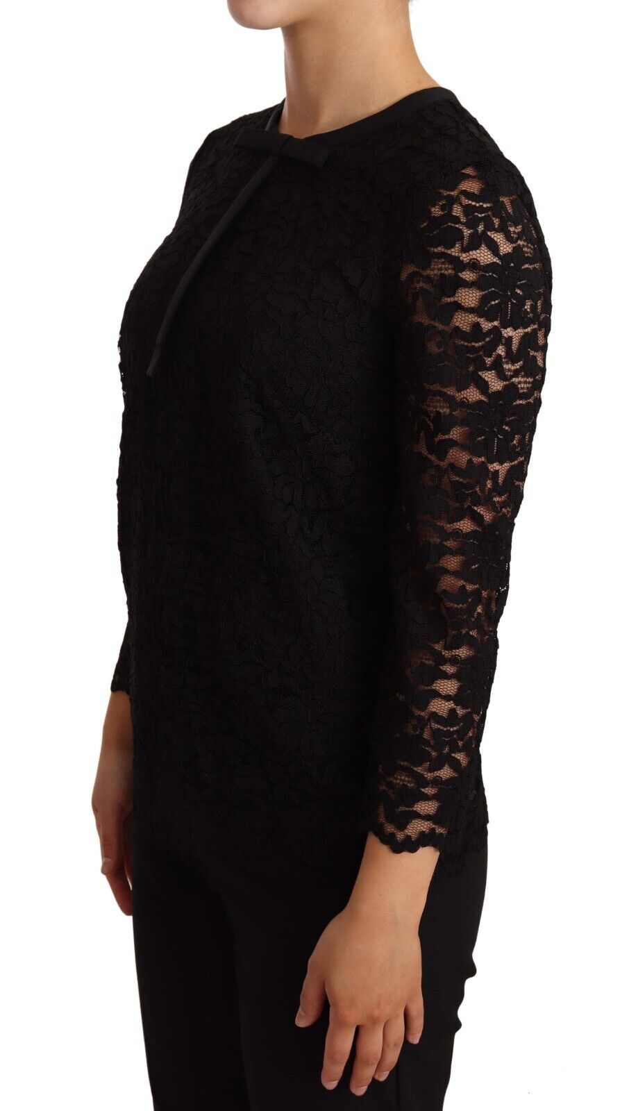 Blouse Dolce & Gabbana à fleurs noires