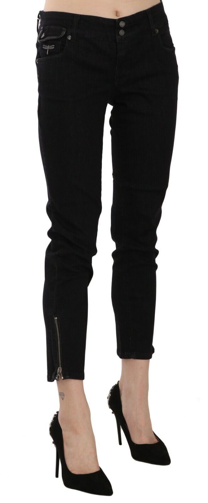 Pantalon GALLIANO Mid Waist noir