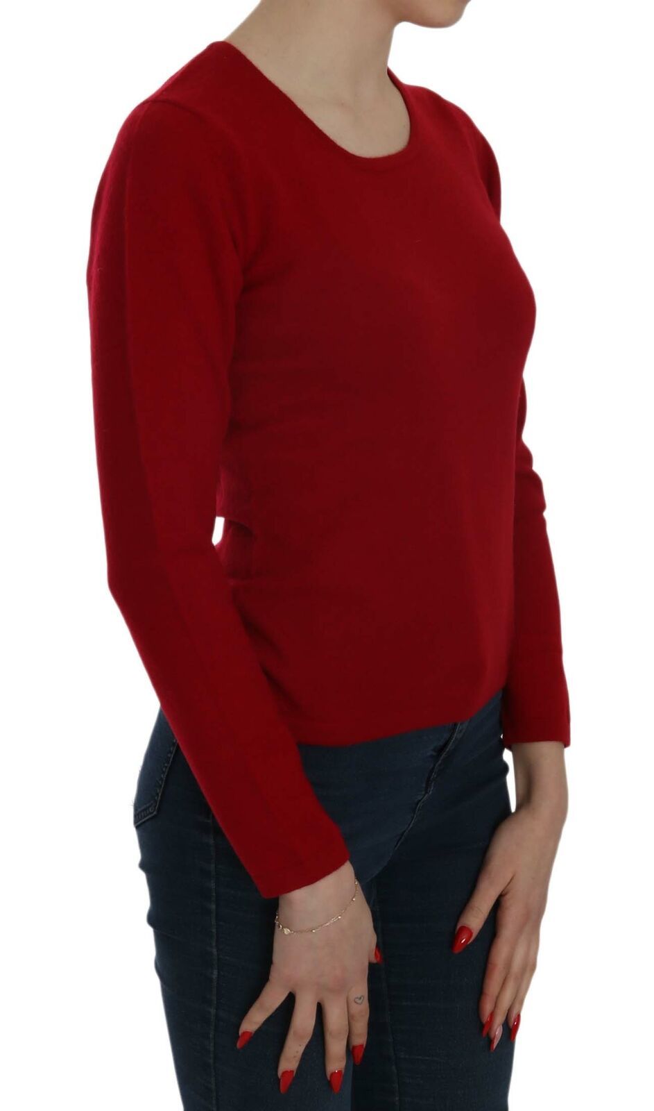 Pull Mila Schon Round Neck rouge