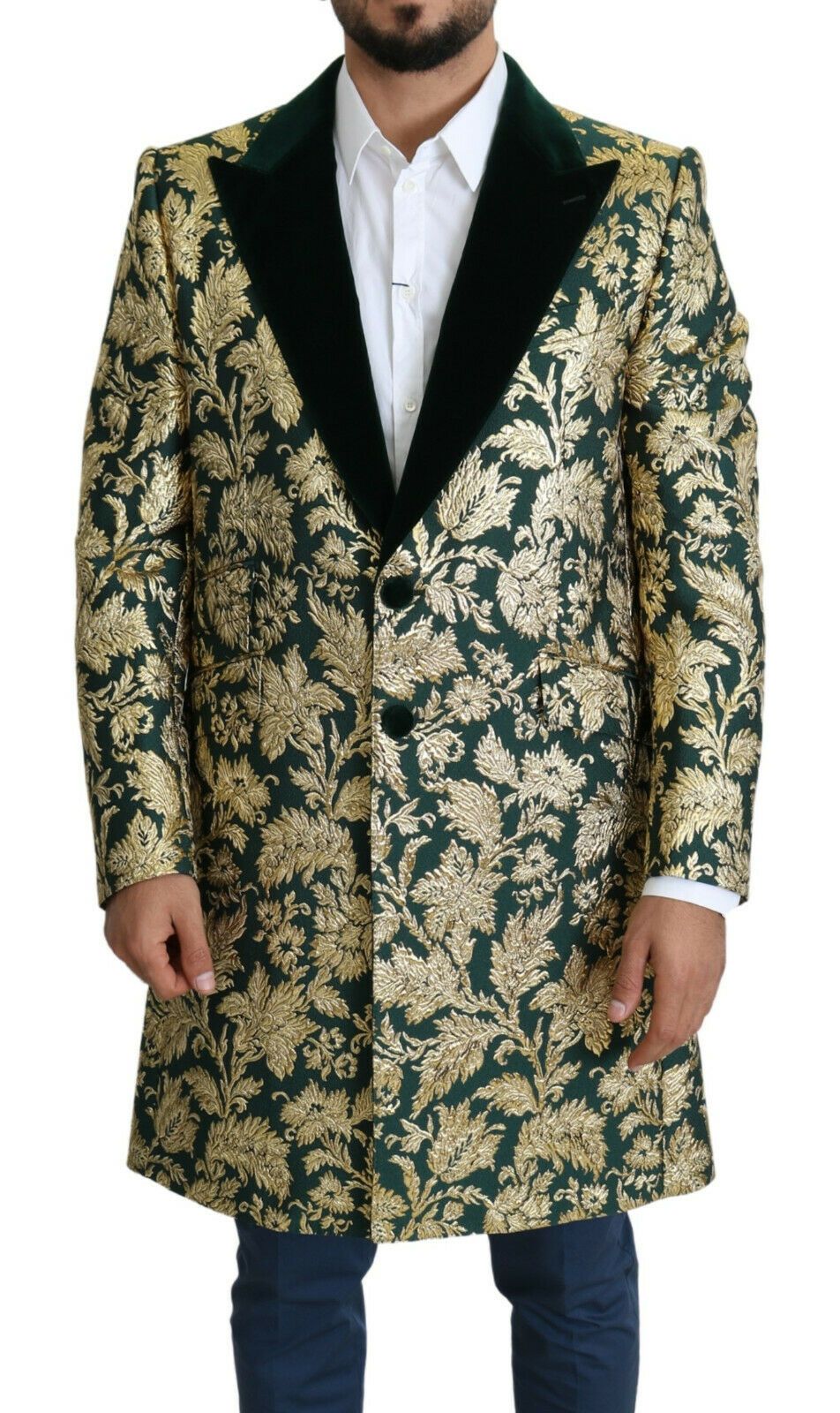 Manteau Dolce & Gabbana Sicilia doré vert