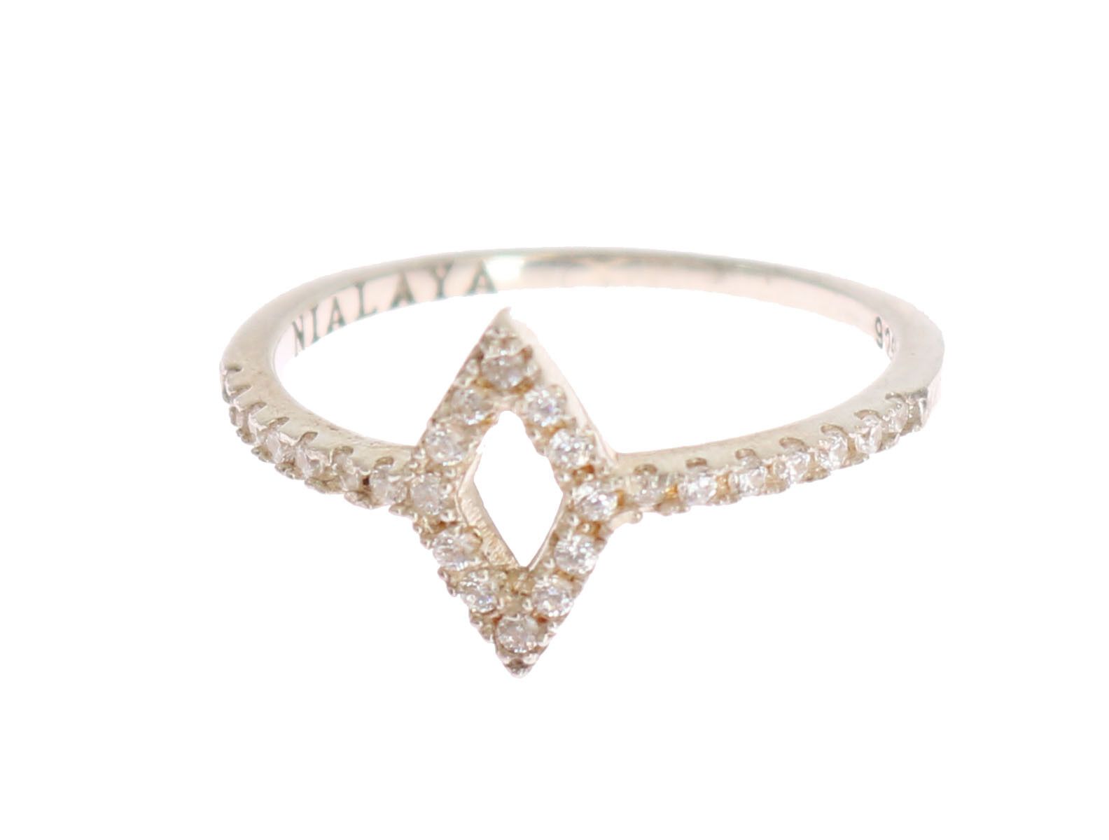 Bague NIALAYA Rhombus argentée