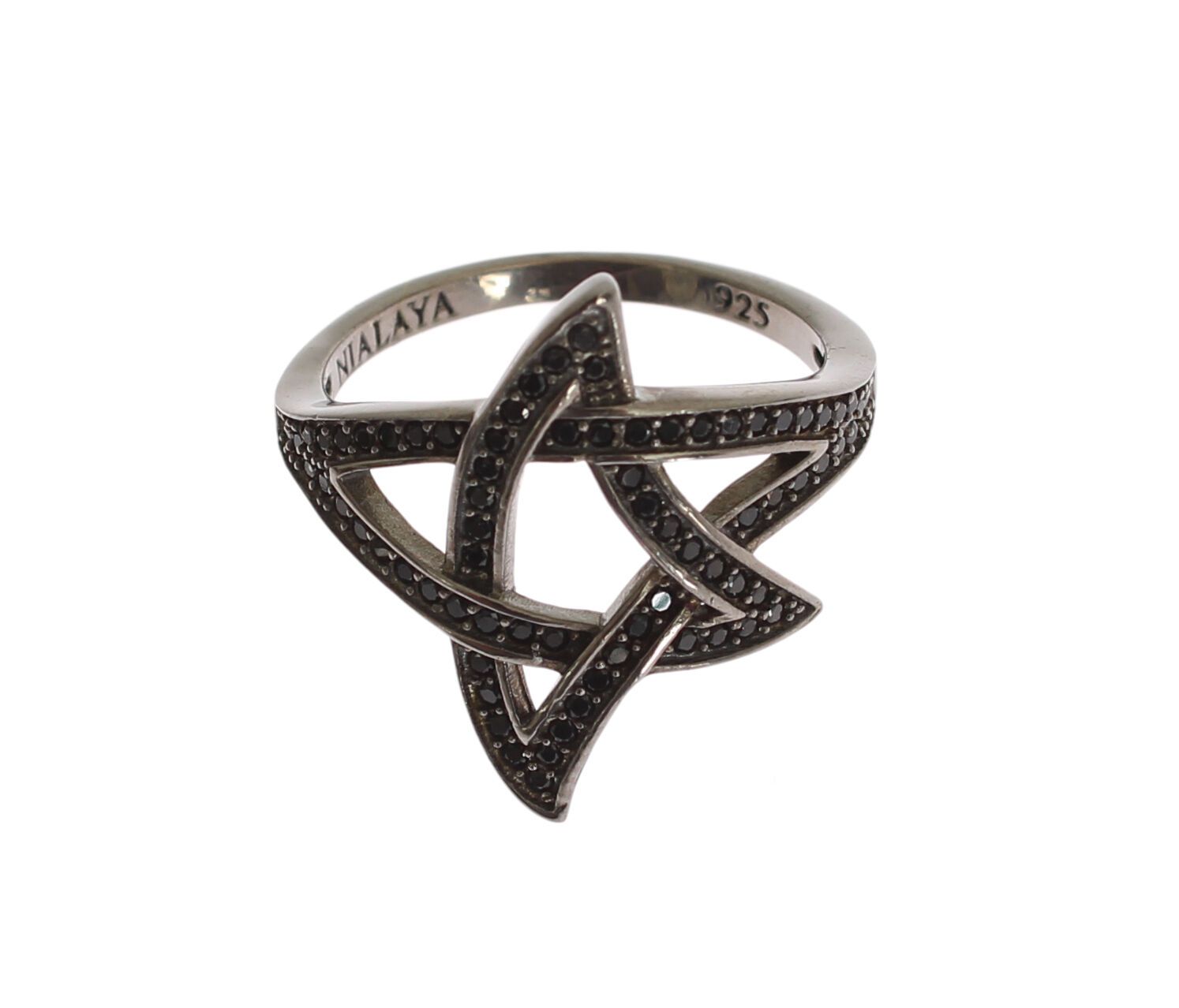 Bague Nialaya en argent 925 noire