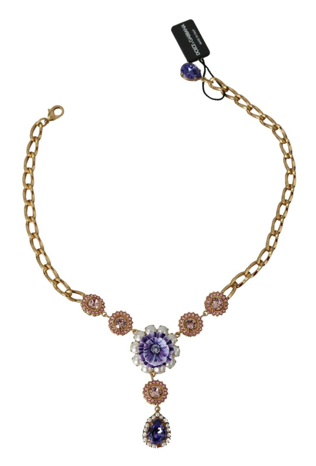 Collier Dolce & Gabbana floral or rose