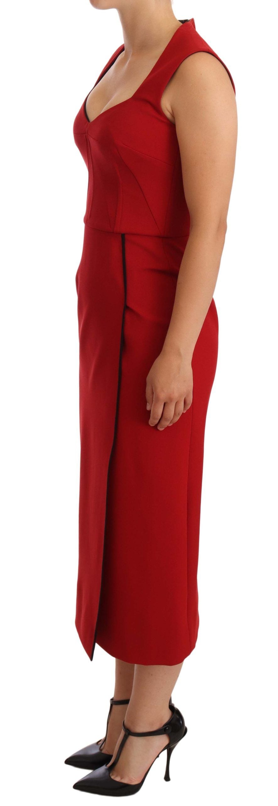 Robe Dolce & Gabbana Sweetheart rouge Dolce & Gabbana