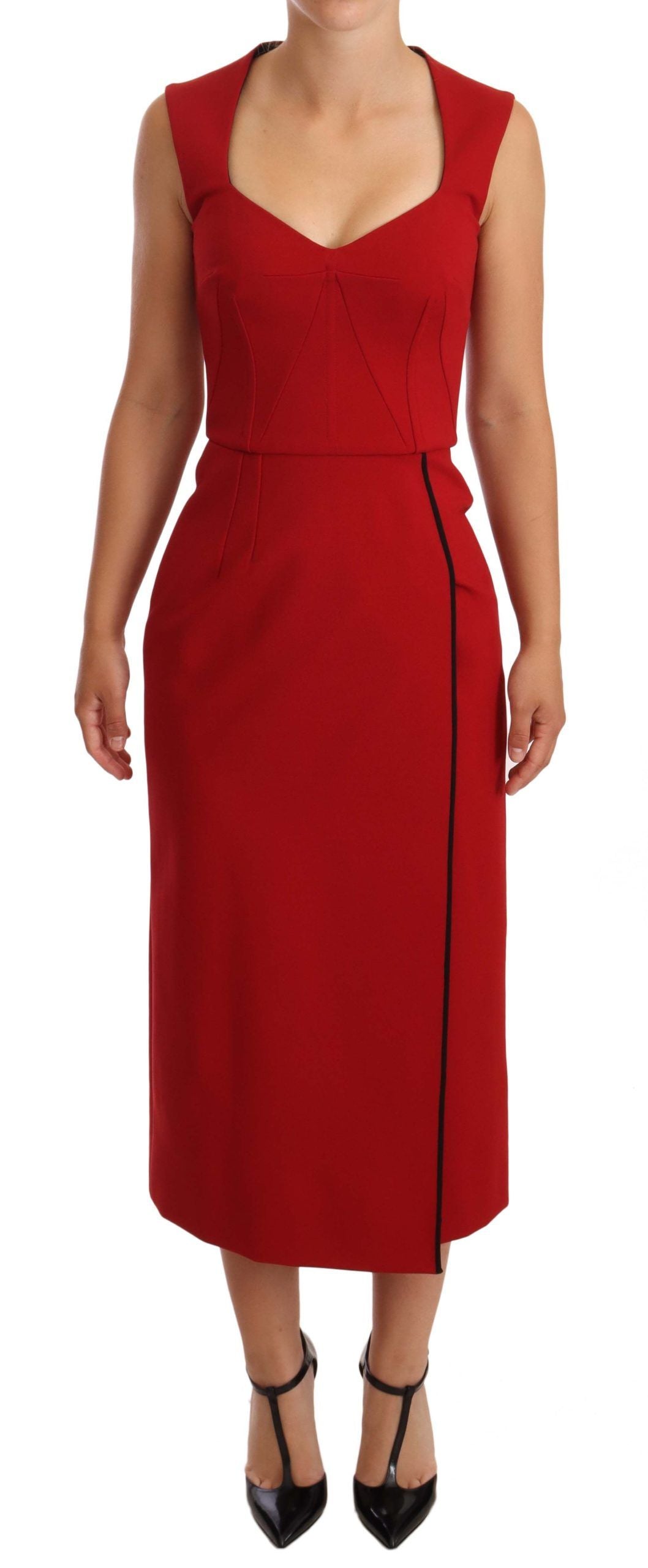 Robe Dolce & Gabbana Sweetheart rouge Dolce & Gabbana