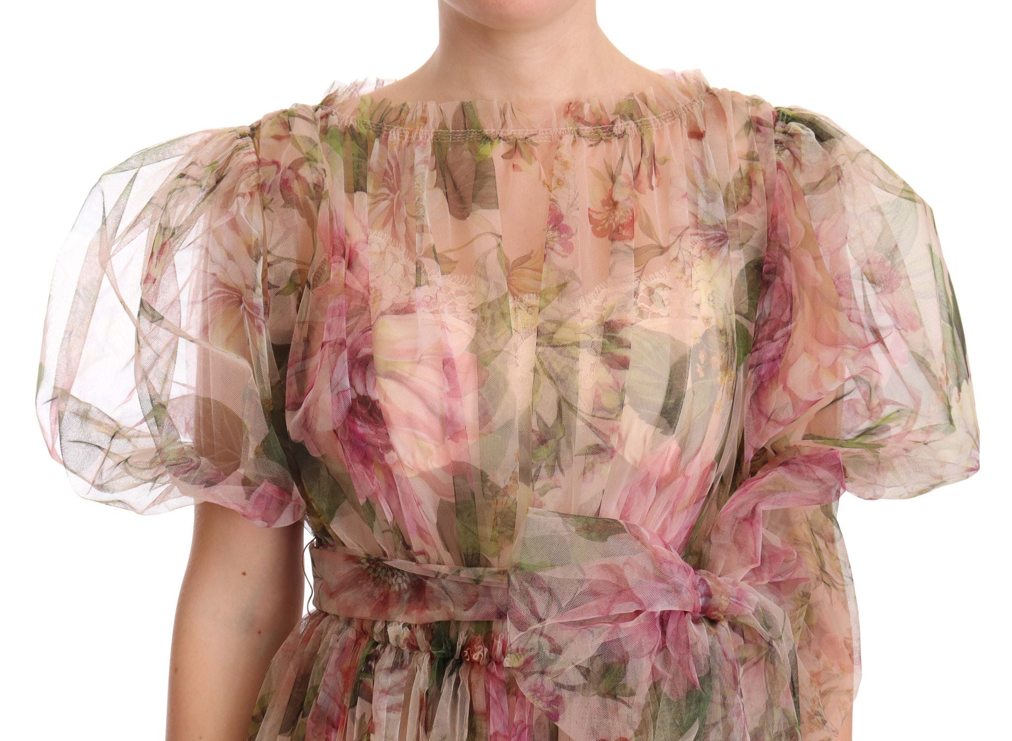 Robe maxi Dolce & Gabbana multicolore jardin Dolce & Gabbana