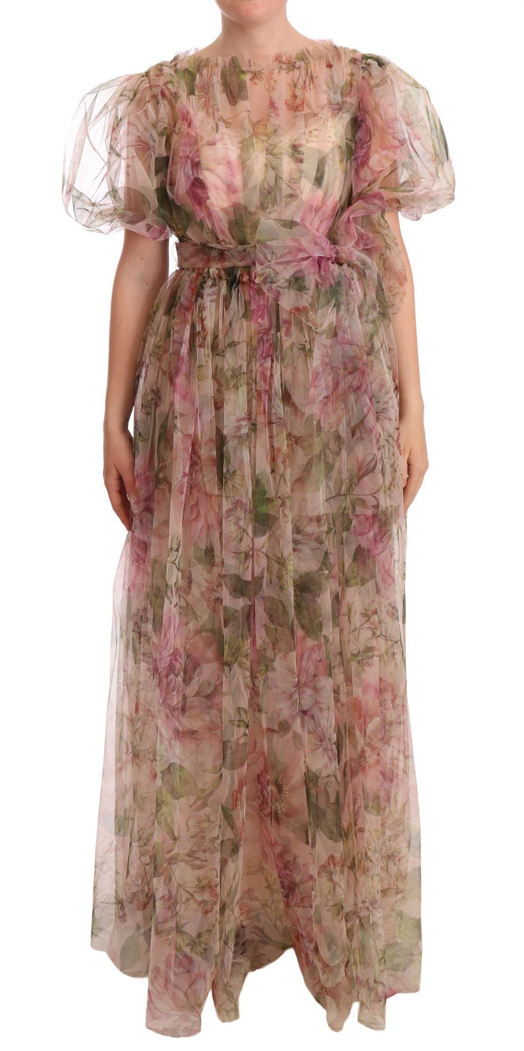 Robe maxi Dolce & Gabbana multicolore jardin Dolce & Gabbana