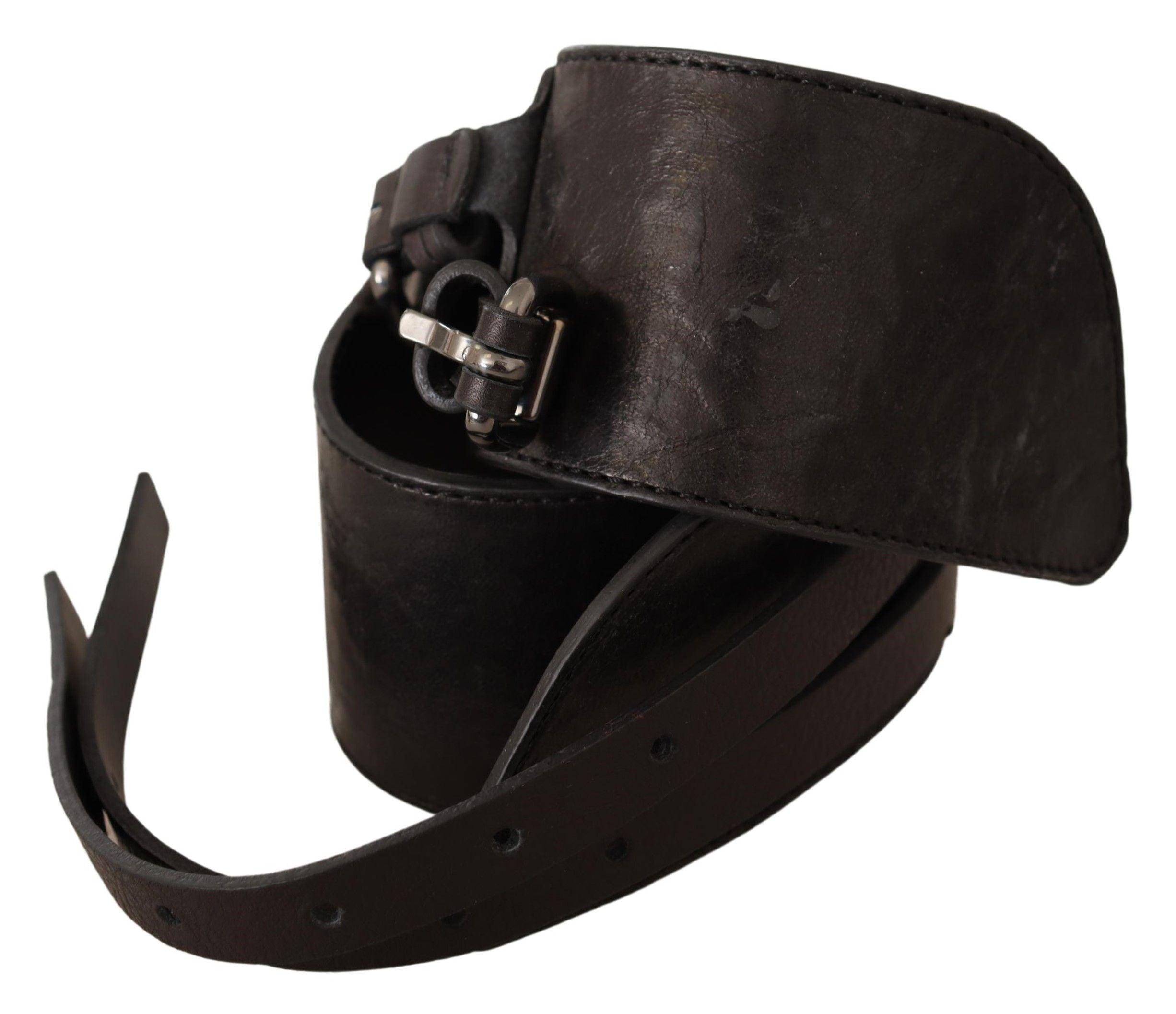 Ceinture C'N'C' Costume National marron foncé