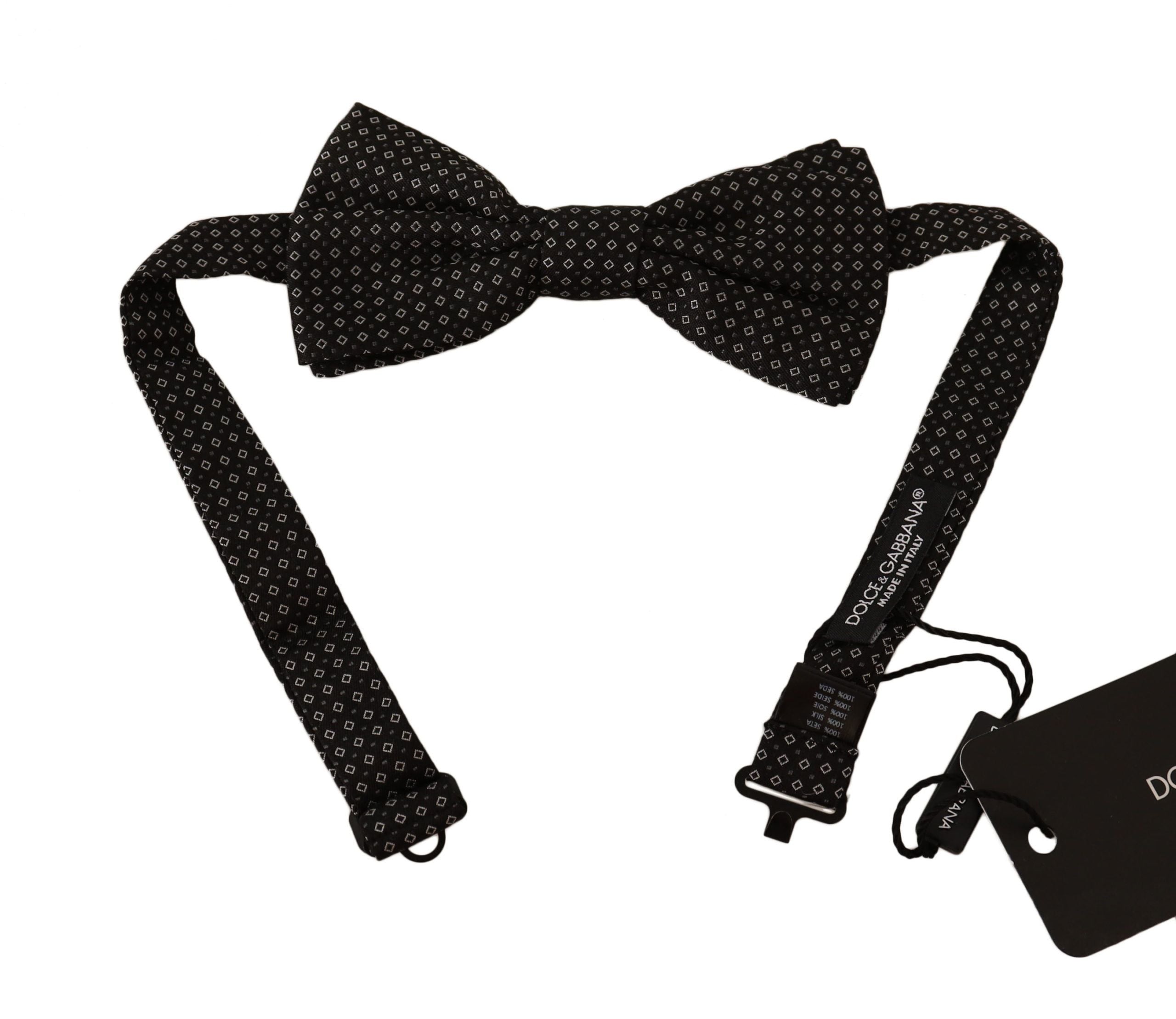 Nœud papillon Dolce & Gabbana noir à motifs