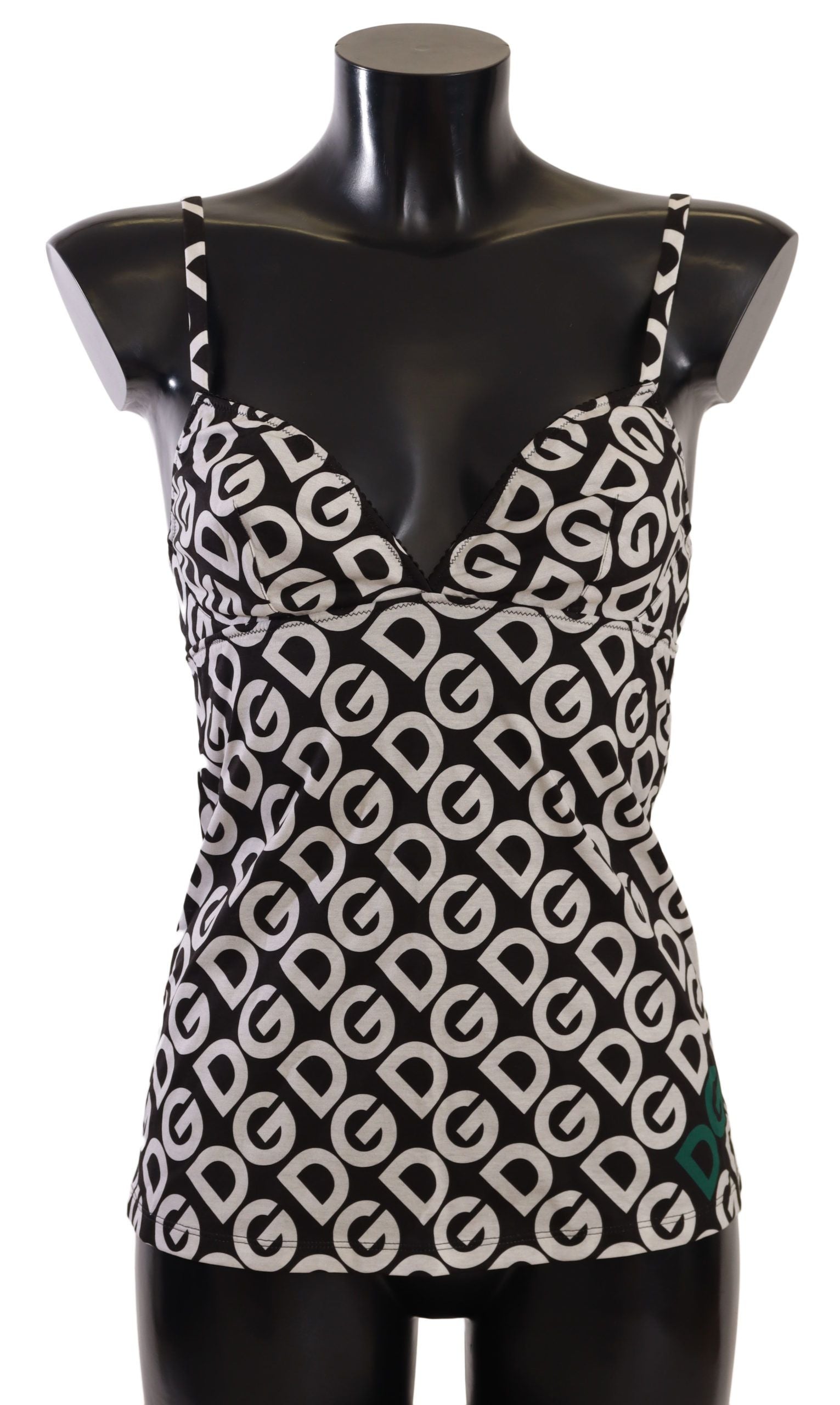 Camisole Dolce & Gabbana imprimé noir blanc