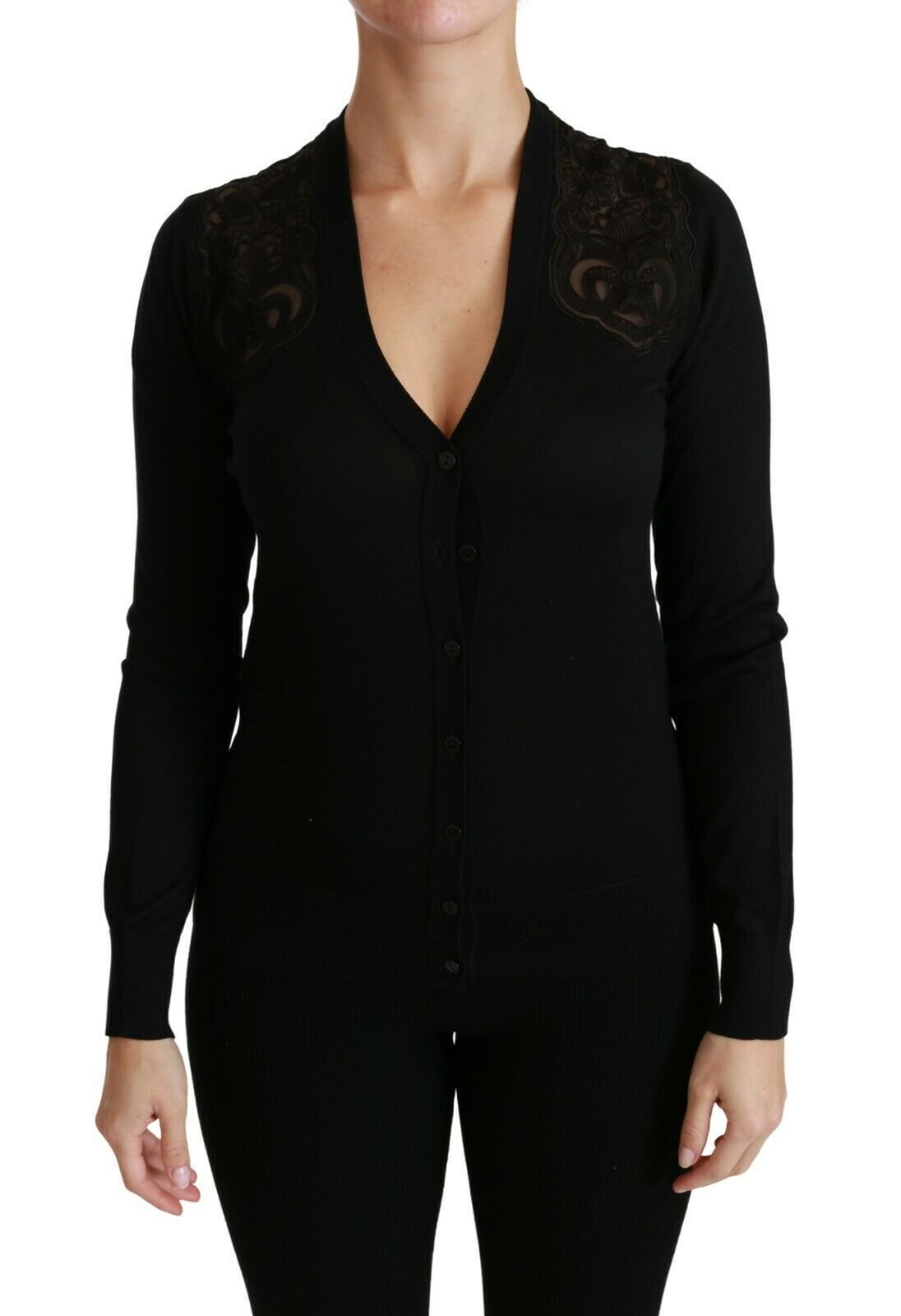 Cardigan Dolce & Gabbana Plunging noir