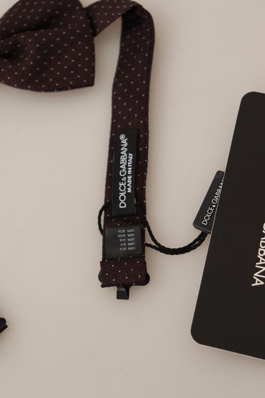 Nœud papillon Dolce & Gabbana marron à pois