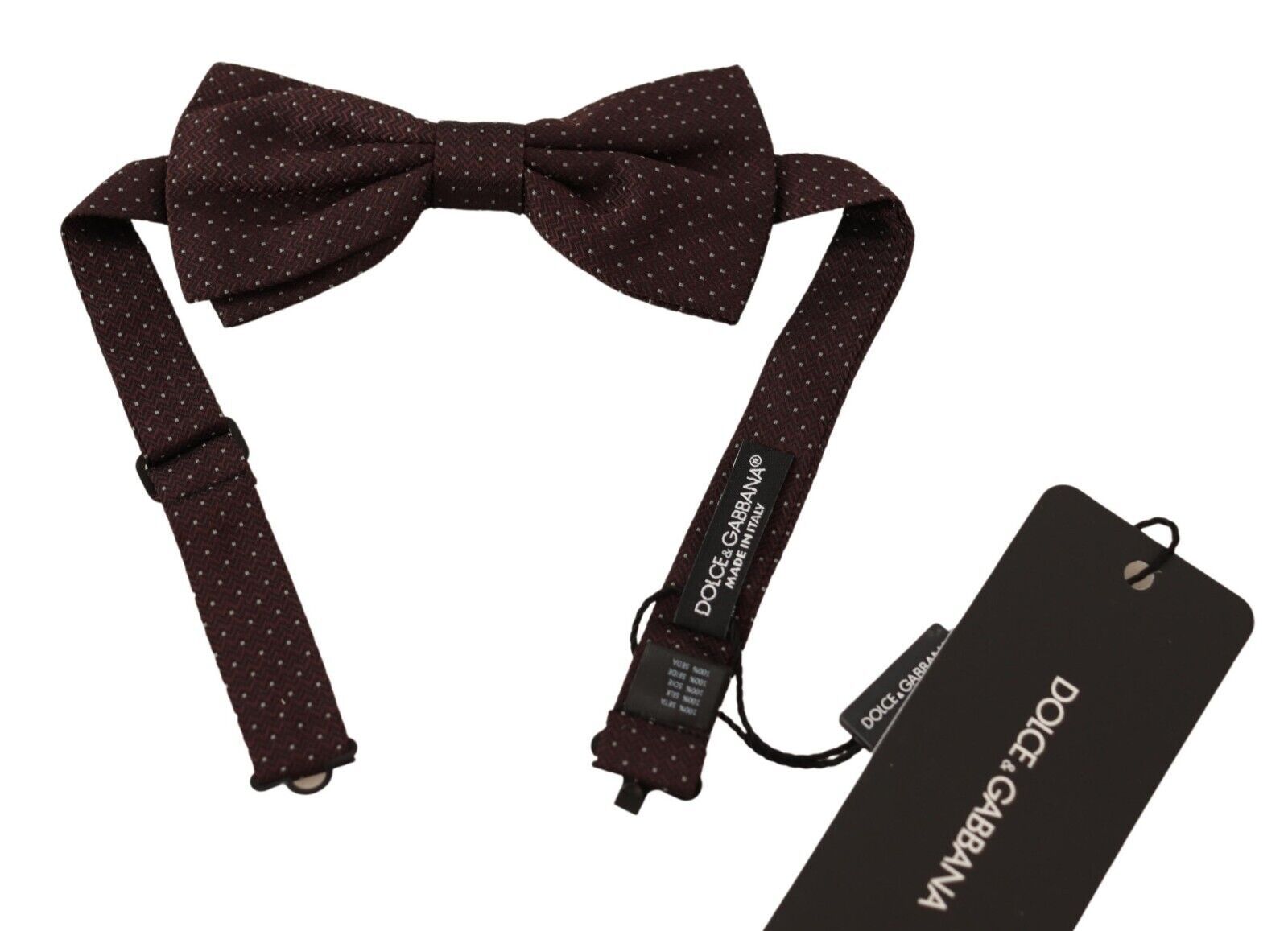 Nœud papillon Dolce & Gabbana marron à pois