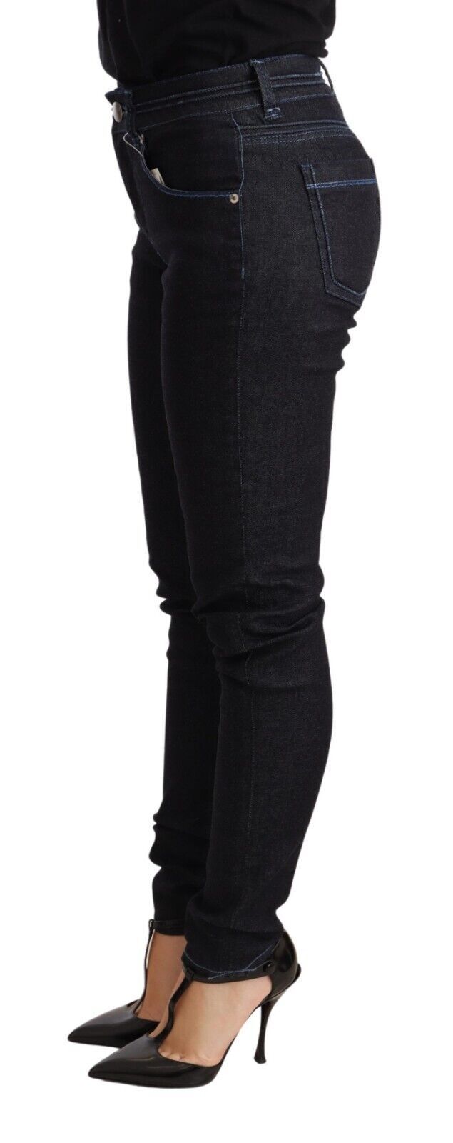 Jean AchT bas taille bleu