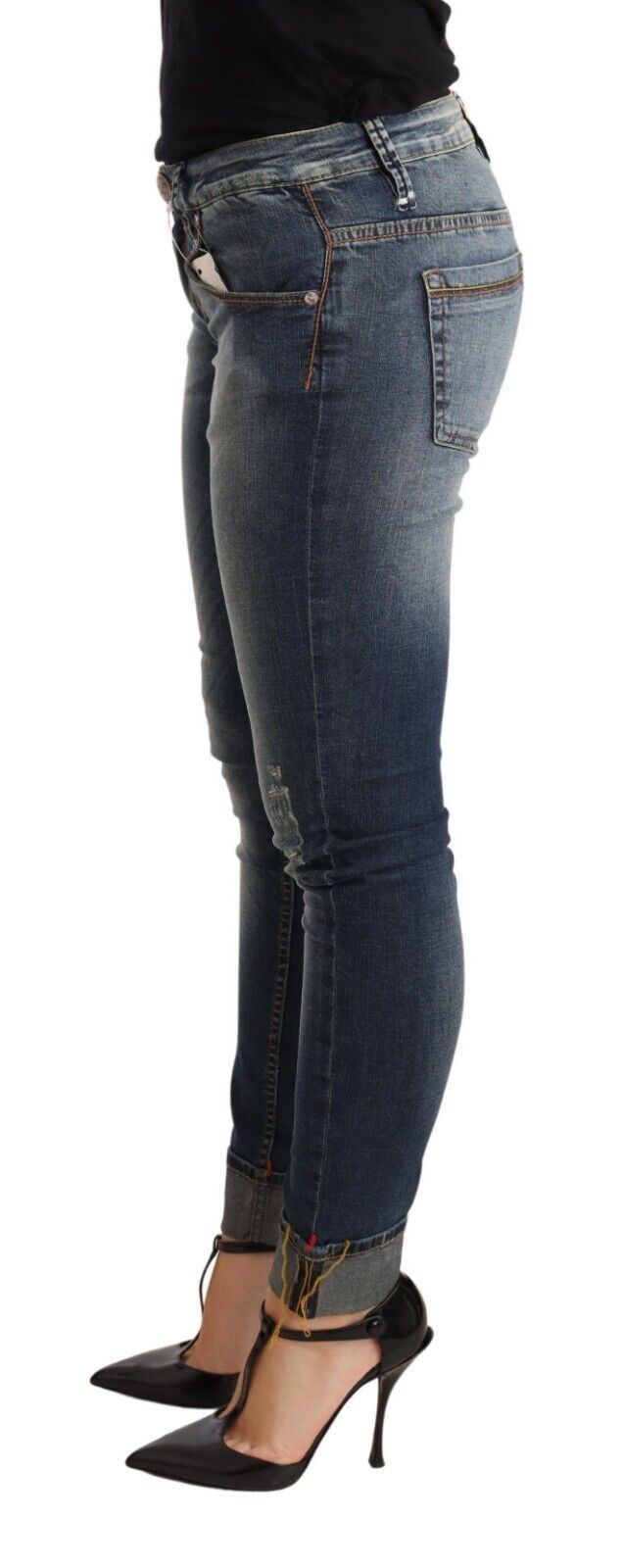 Jeans ACHT Low Waist bleus washed