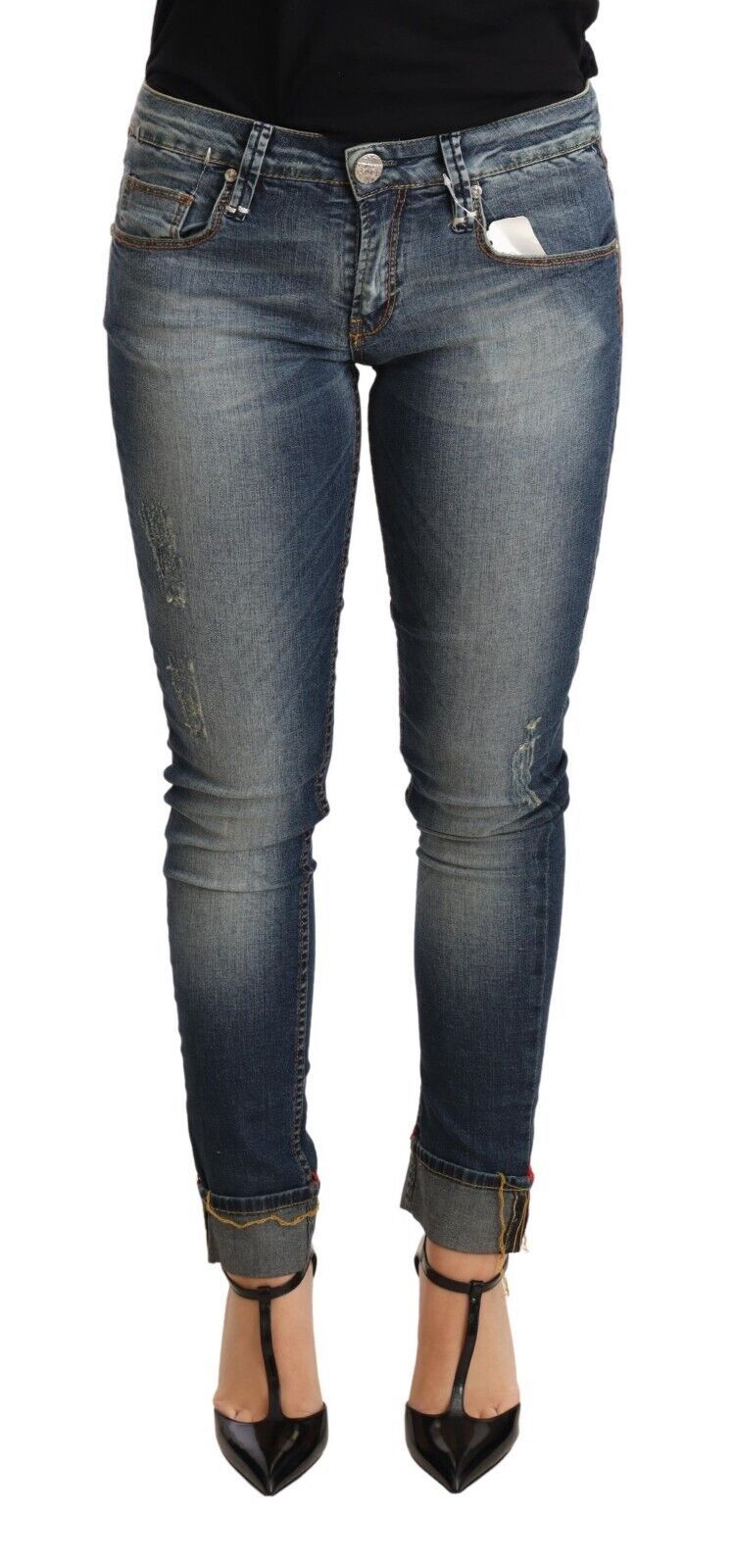 Jeans ACHT Low Waist bleus washed