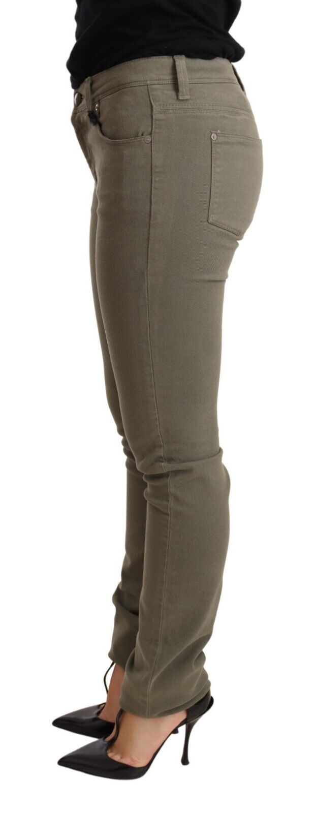 Pantalon skinny Ermanno Scervino vert