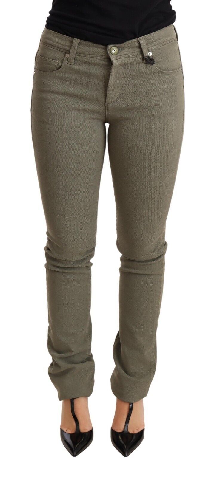 Pantalon skinny Ermanno Scervino vert