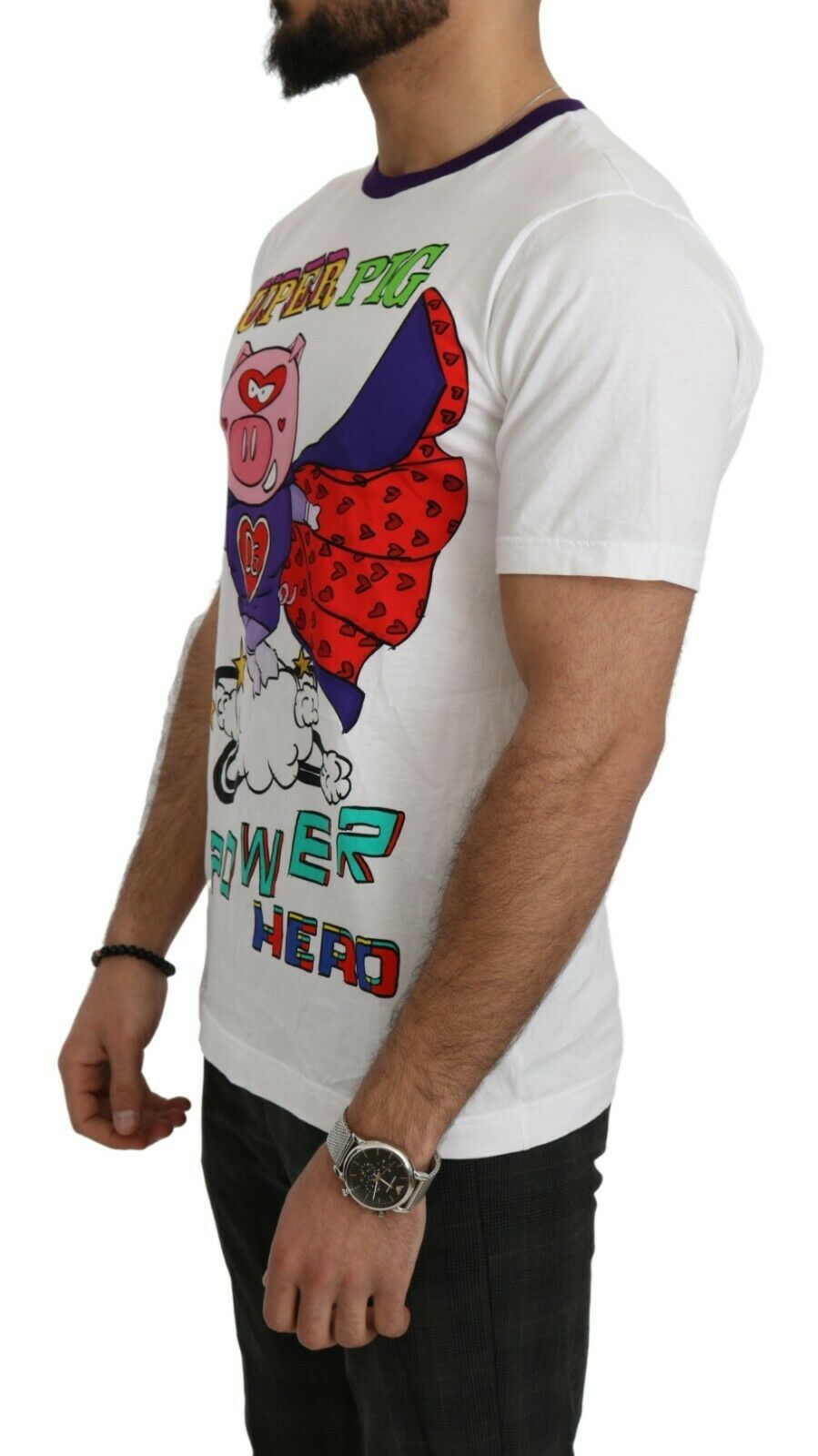 T-shirt Dolce & Gabbana Super Pig blanc