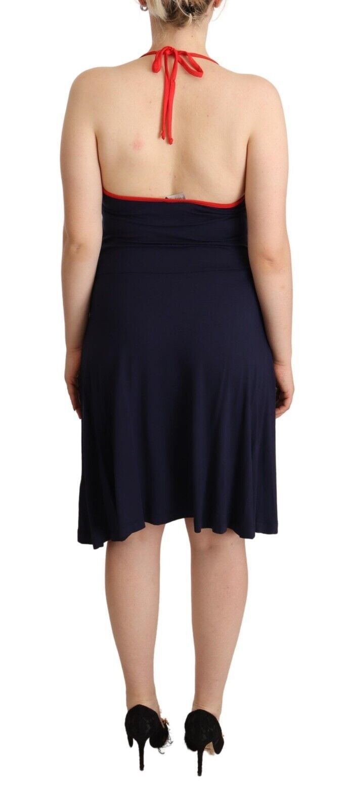 Robe midi RoccaBarocco bleue navy Roccobarocco
