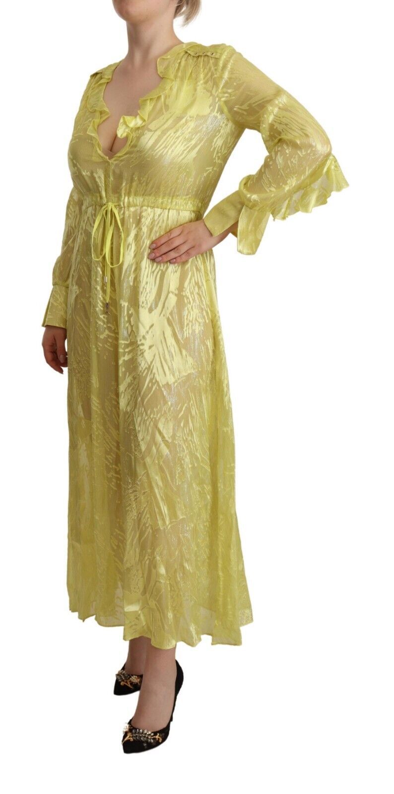 Robe maxi Patrizia Pepe jaune Patrizia Pepe