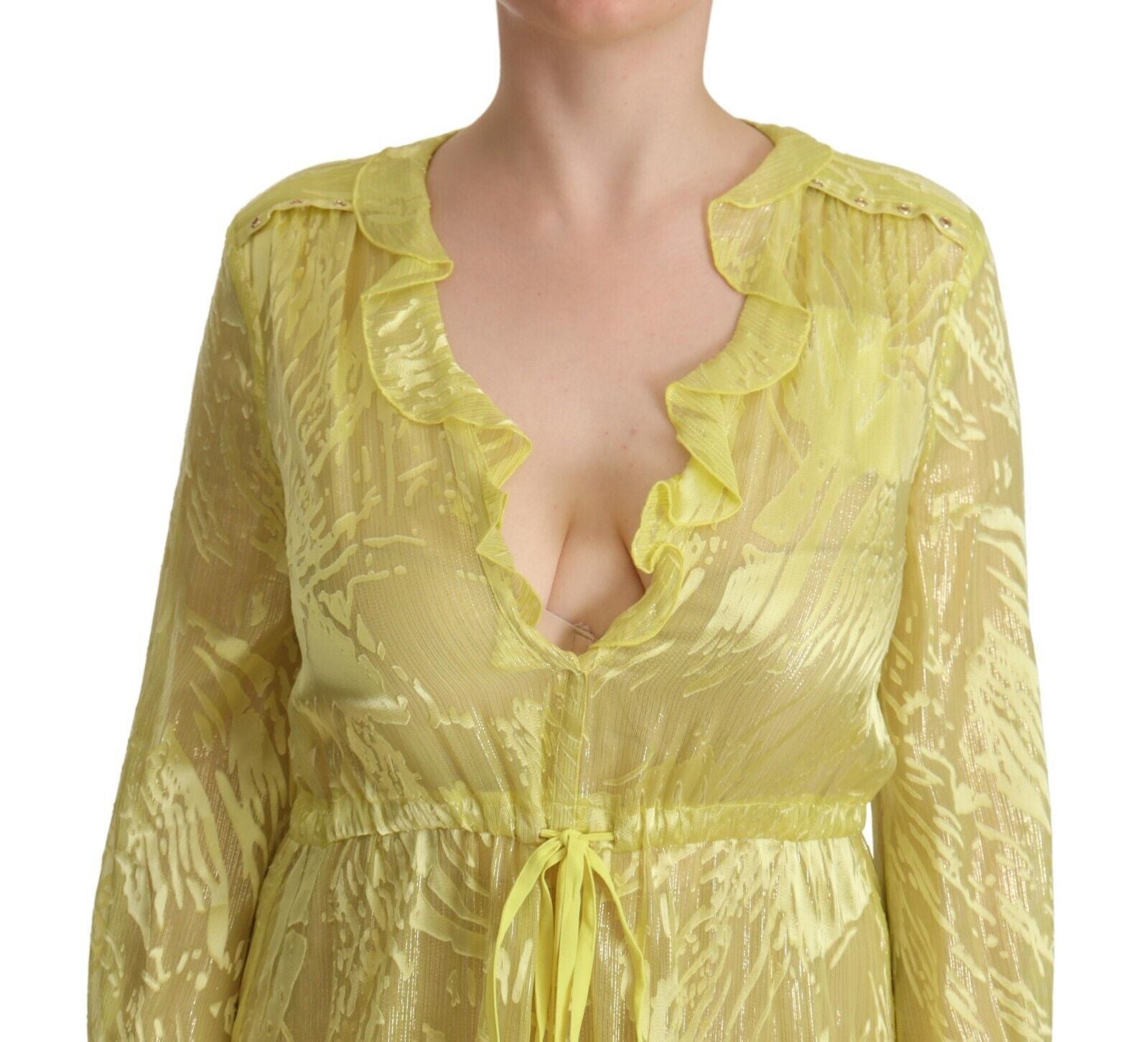 Robe maxi Patrizia Pepe jaune Patrizia Pepe