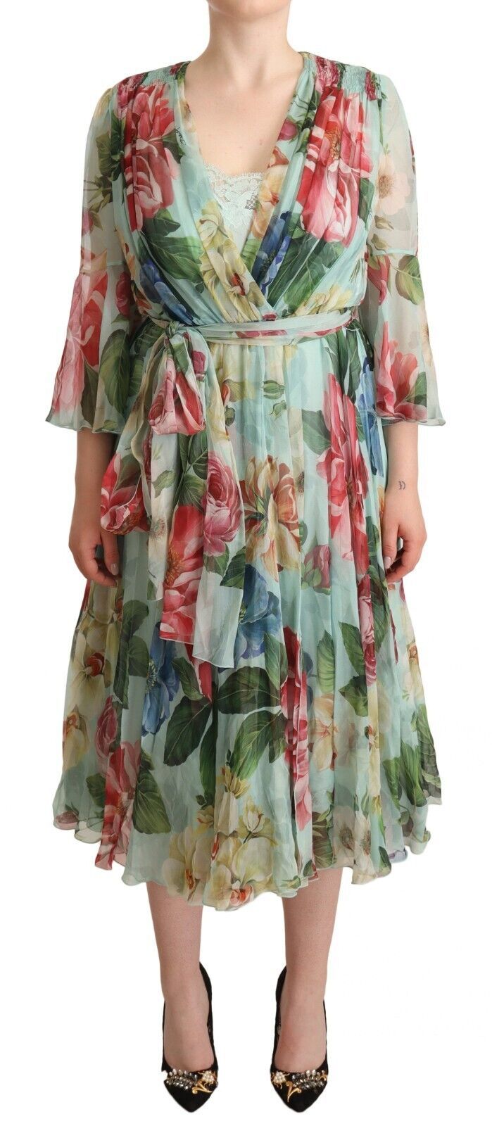 Robe midi Dolce & Gabbana verte Dolce & Gabbana