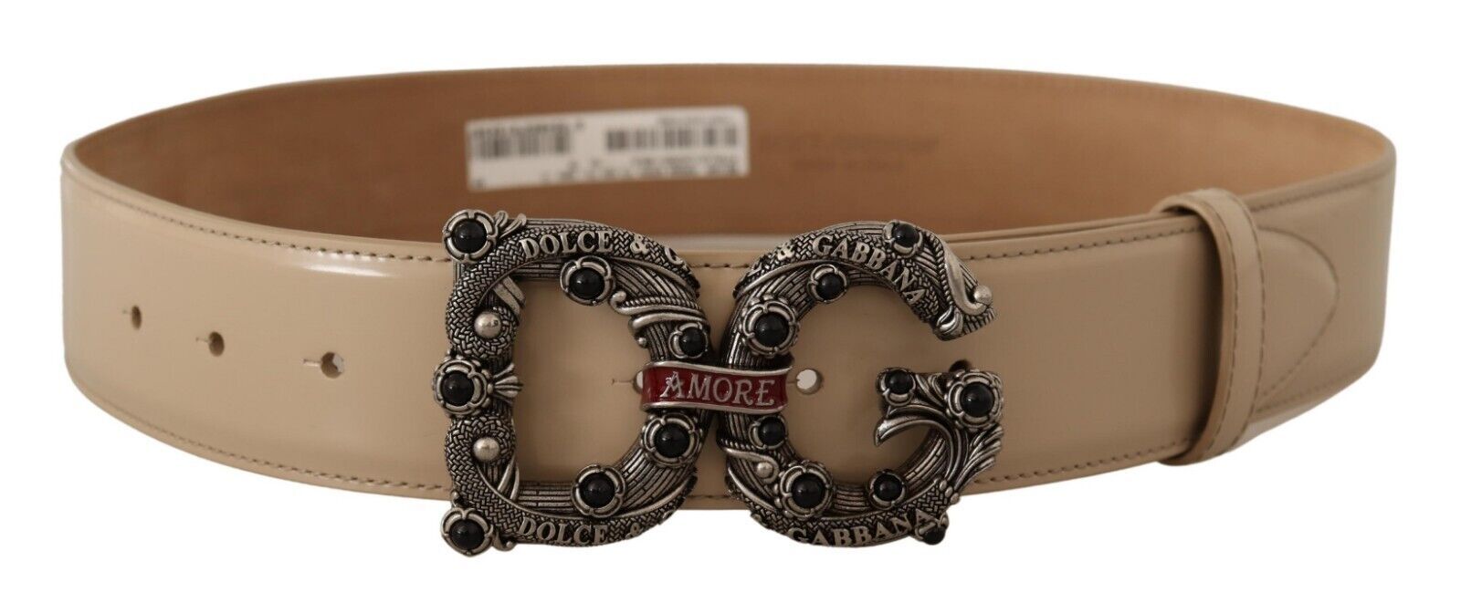 Ceinture Dolce & Gabbana Amore beige
