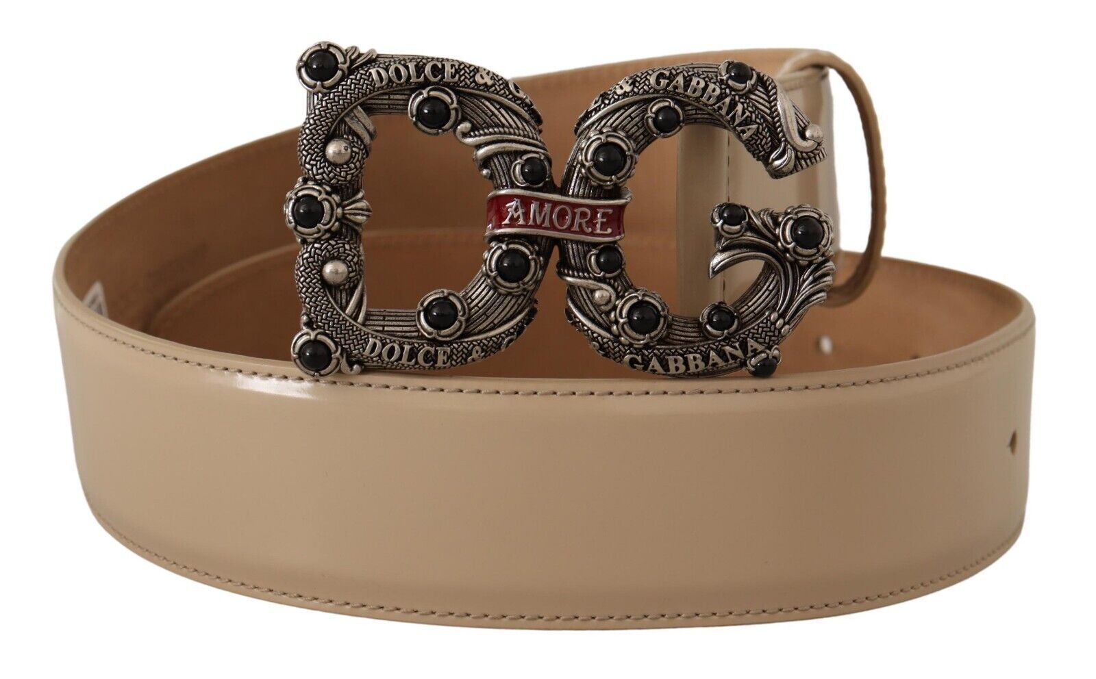 Ceinture Dolce & Gabbana Amore beige