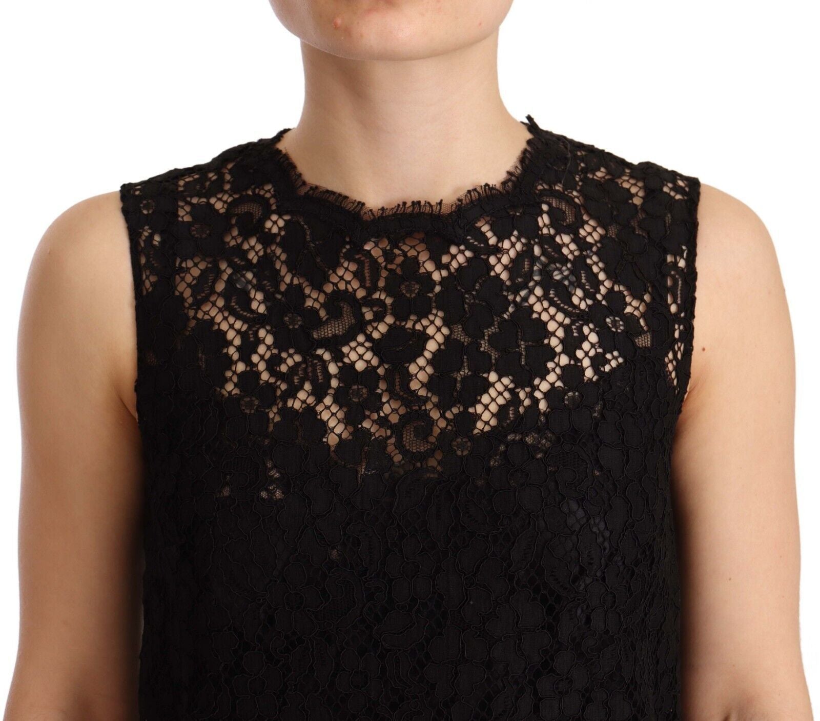 Robe Dolce & Gabbana noire en dentelle Dolce & Gabbana
