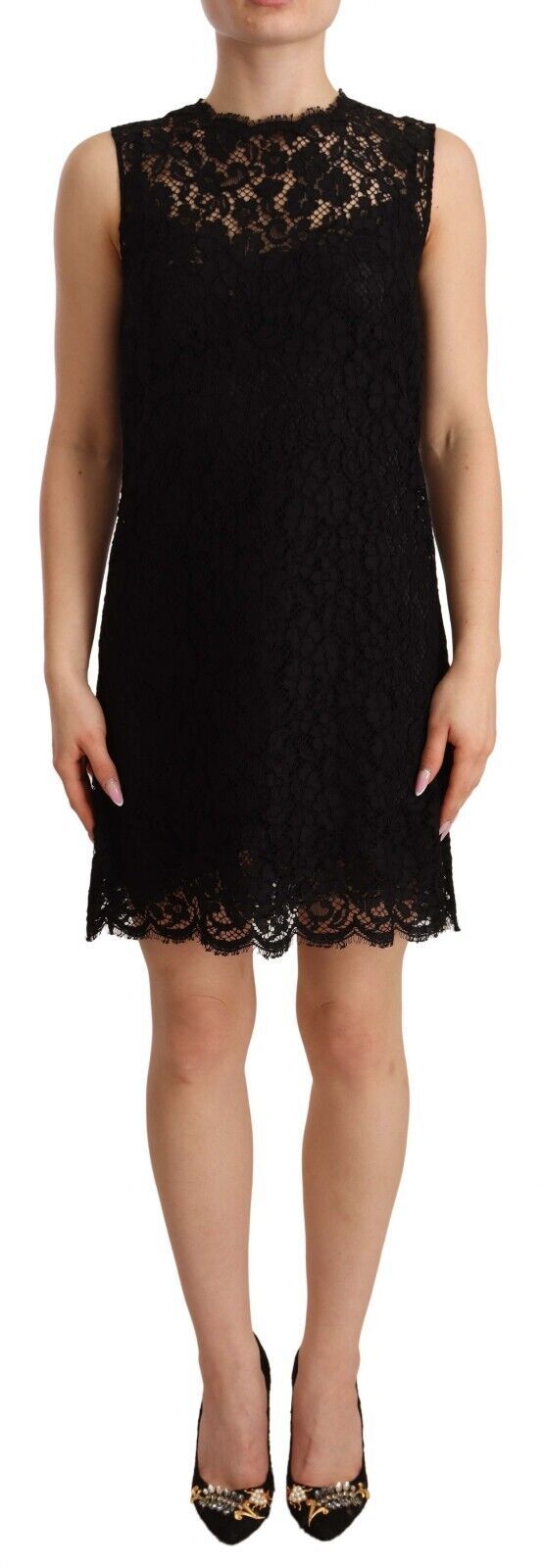 Robe Dolce & Gabbana noire en dentelle Dolce & Gabbana