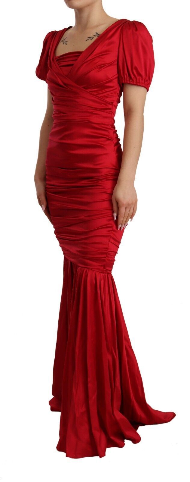Robe Dolce & Gabbana mermaid rouge Dolce & Gabbana