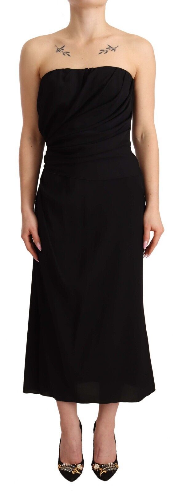 Robe mi-longue Dolce & Gabbana noire Dolce & Gabbana