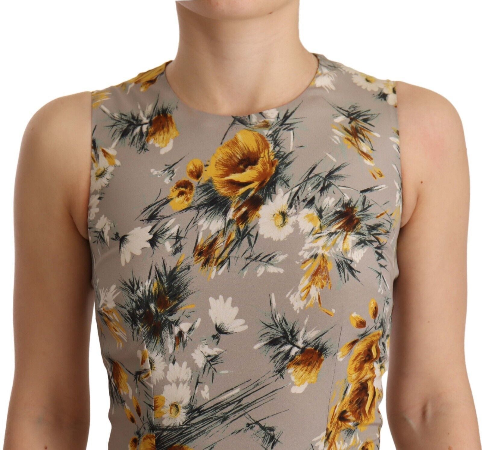 Robe DOLCE & GABBANA Sheath grise Dolce & Gabbana