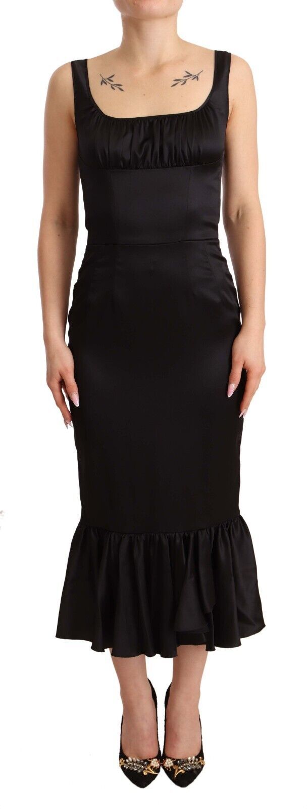Robe Dolce & Gabbana midi noire Dolce & Gabbana