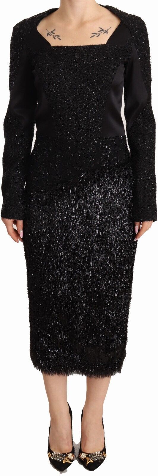 Robe Masha Masha midi noire Masha Ma