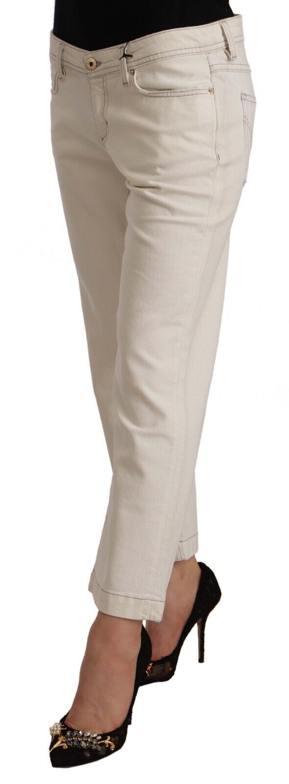 Jeans Dolce & Gabbana cropped off white