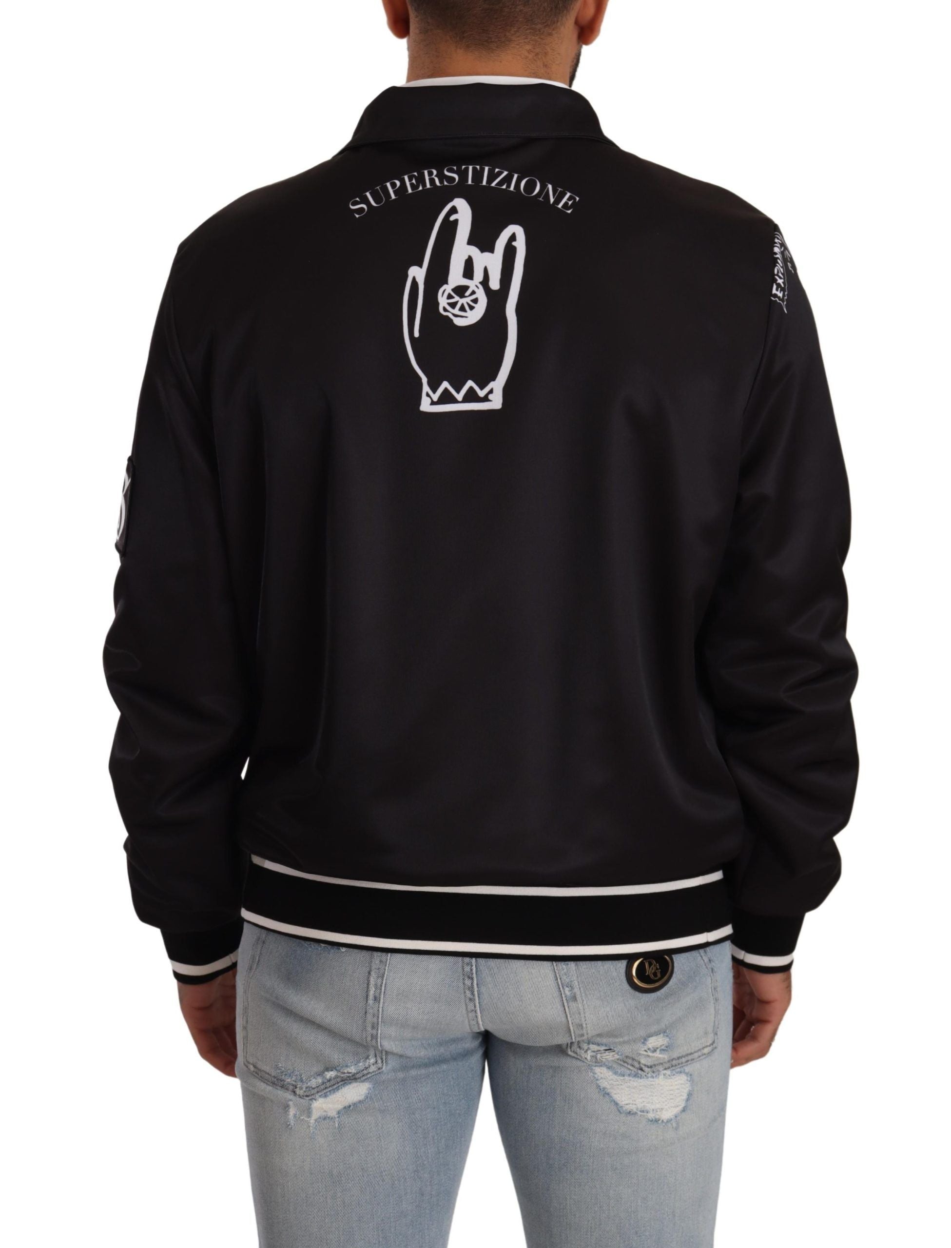 Sweat-shirt Dolce & Gabbana Superstizione noir