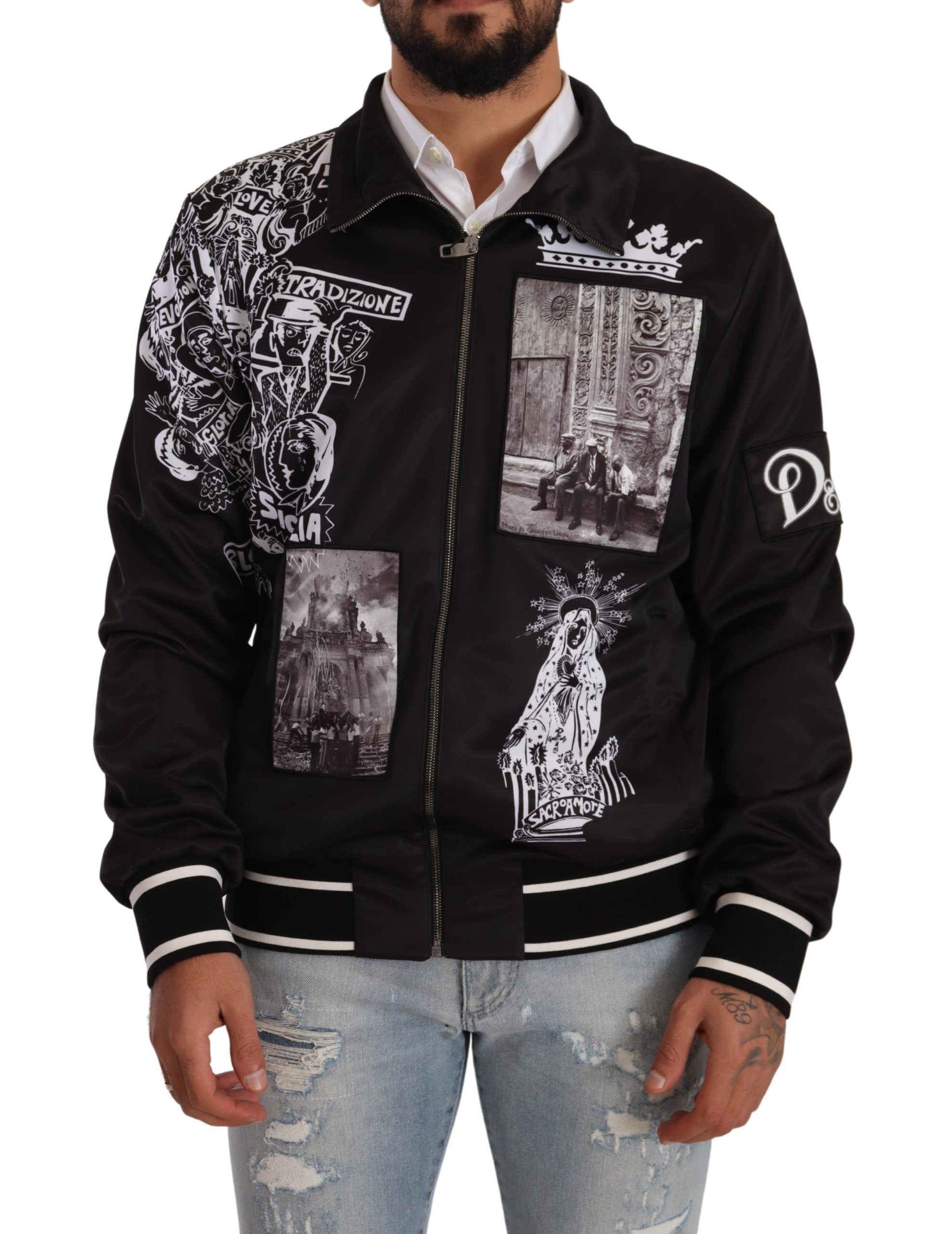 Sweat-shirt Dolce & Gabbana Superstizione noir