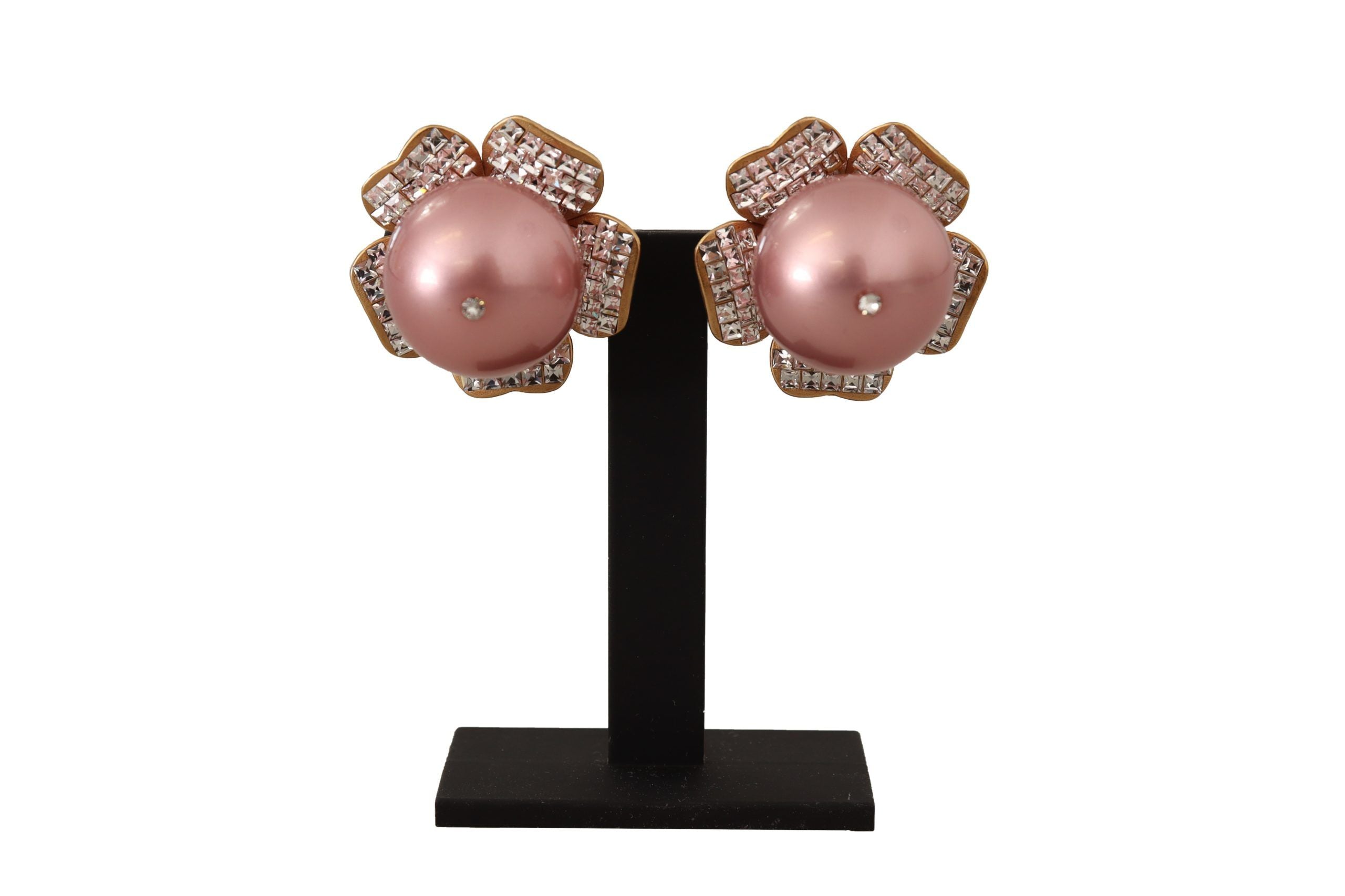 Boucles d'oreilles Dolce & Gabbana florales dorées