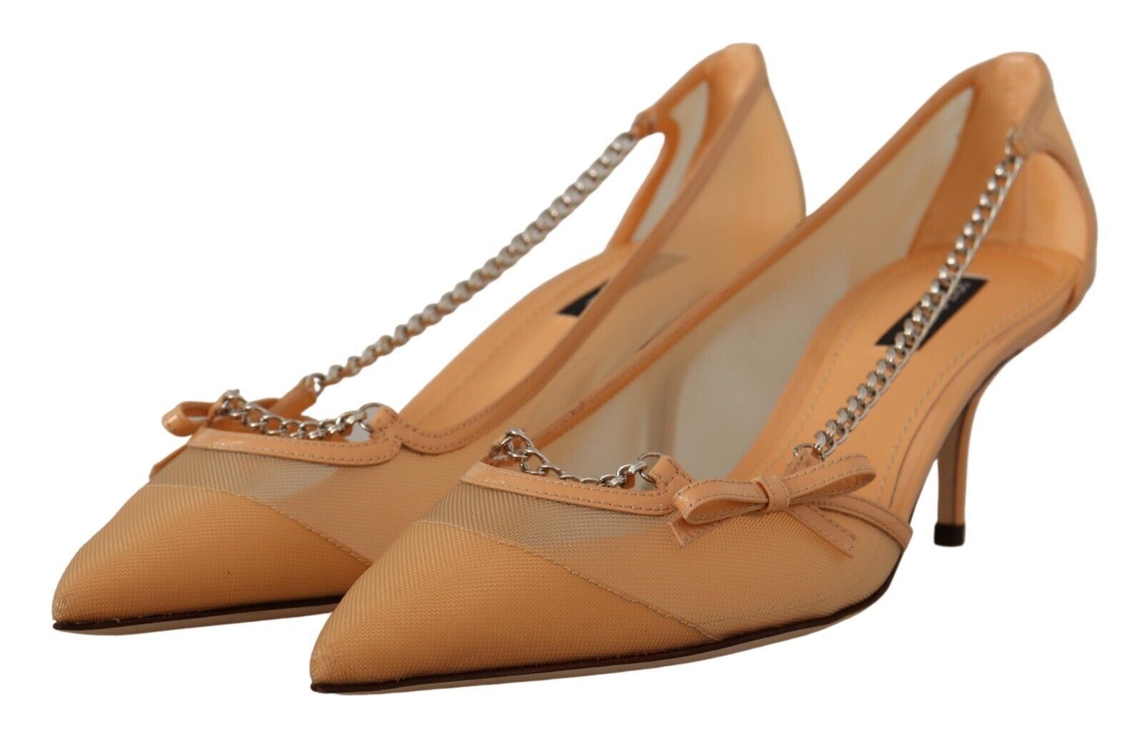 Pompes Dolce & Gabbana cuir pêche